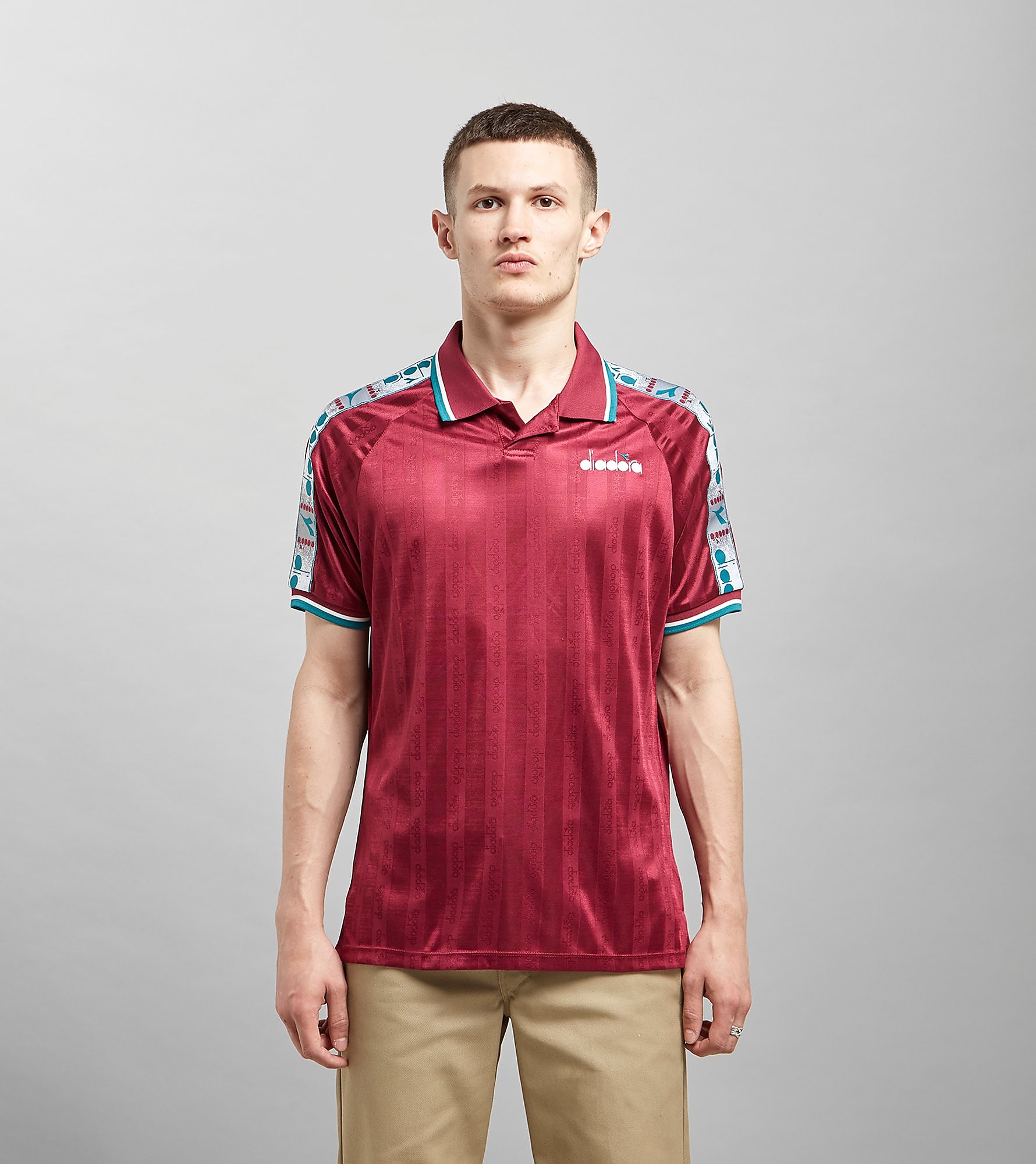 Diadora Offside Polo Shirt Rood diadora kopen in de aanbieding