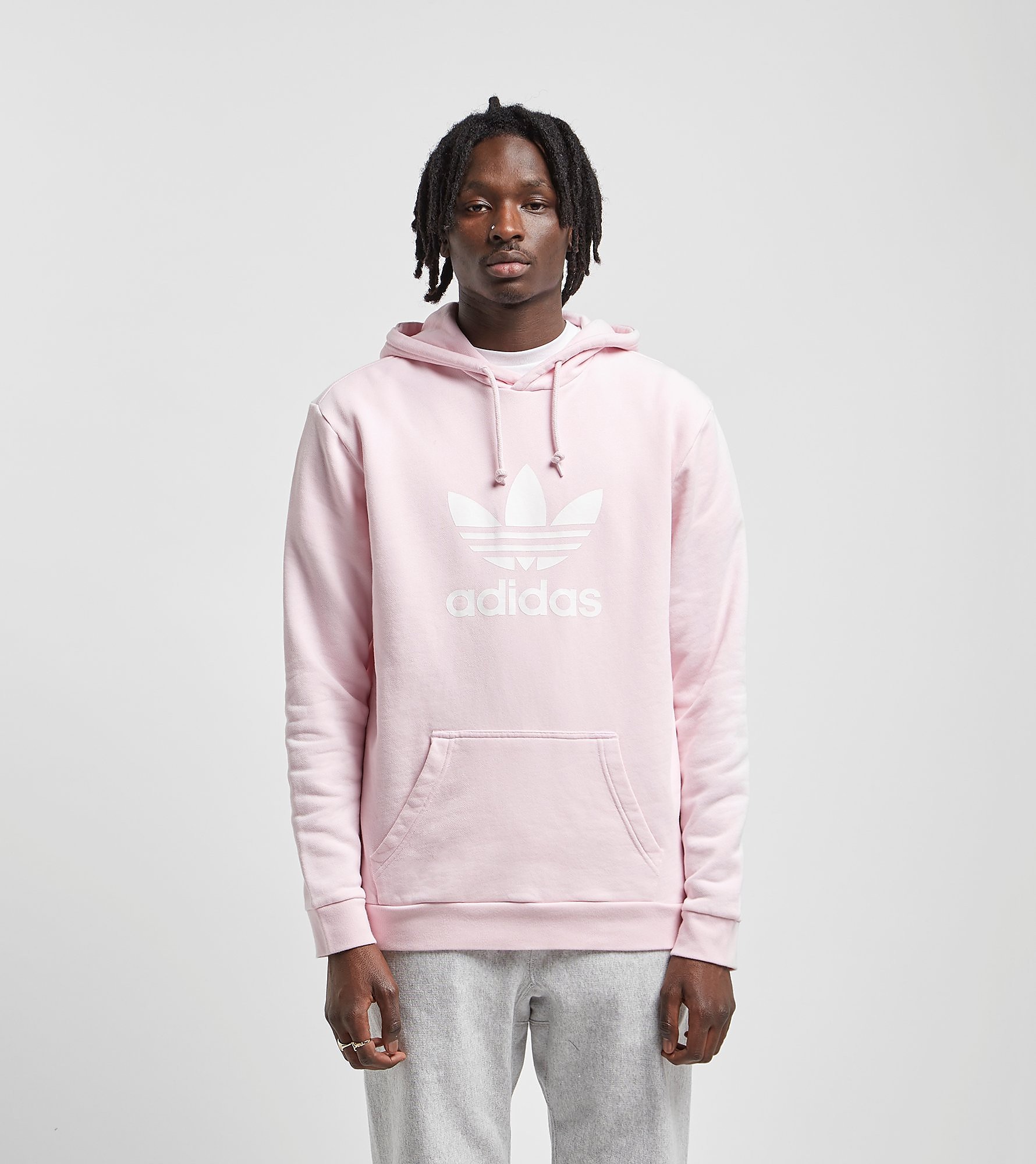 Adidas Originals Trefoil Overhead Hoodie Roze adidas originals kopen in de aanbieding