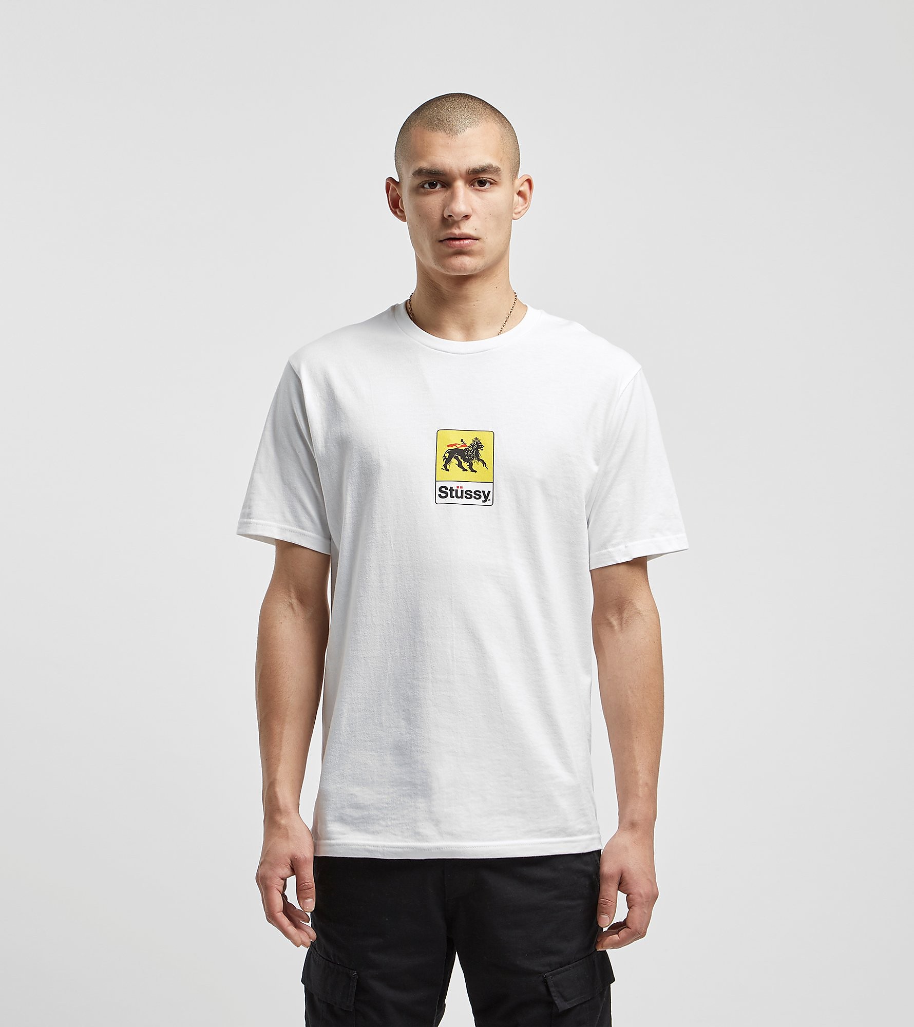 Stussy Leone T Shirt Wit stussy kopen in de aanbieding