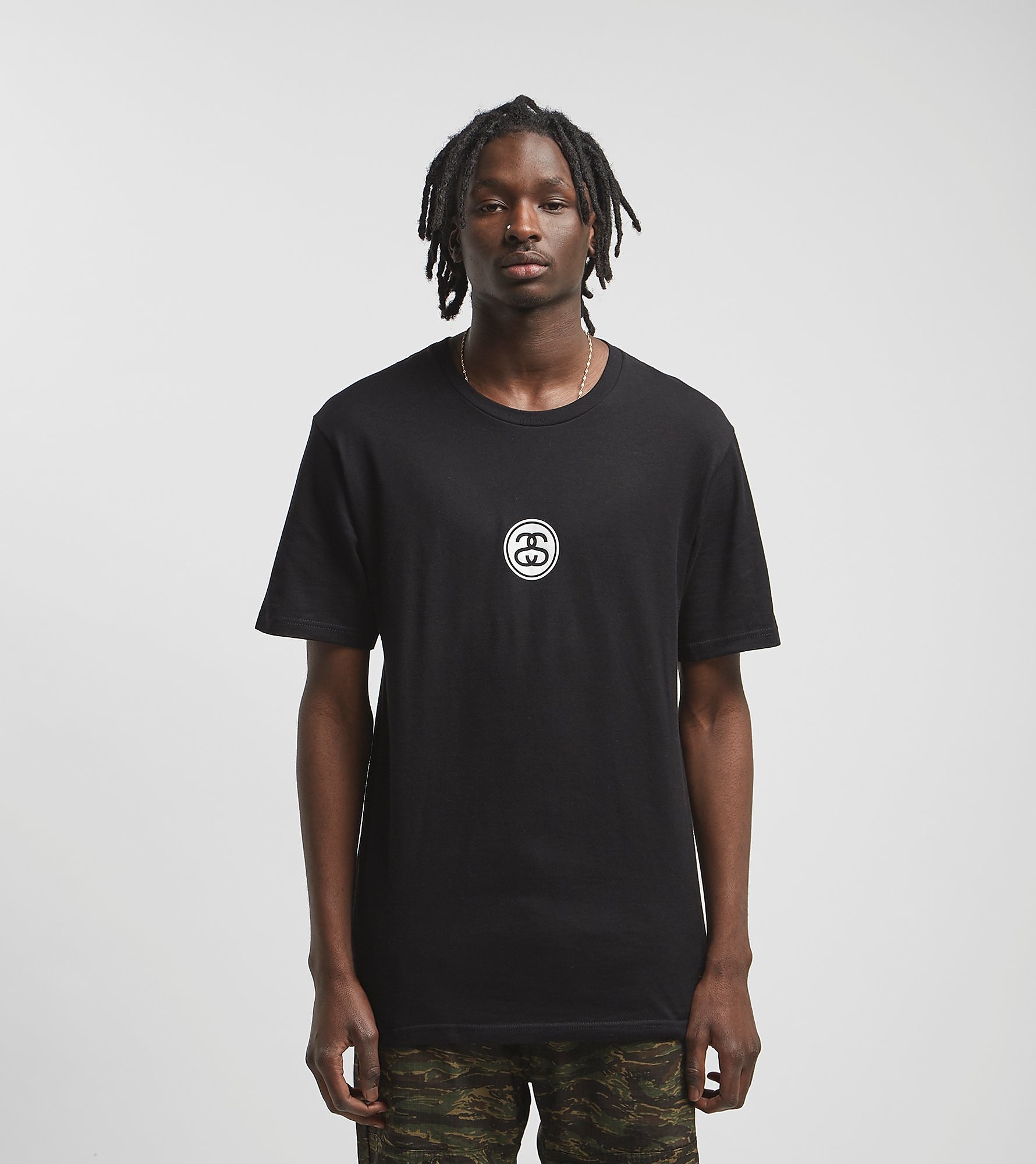 Stussy Link T Shirt Zwart stussy kopen in de aanbieding