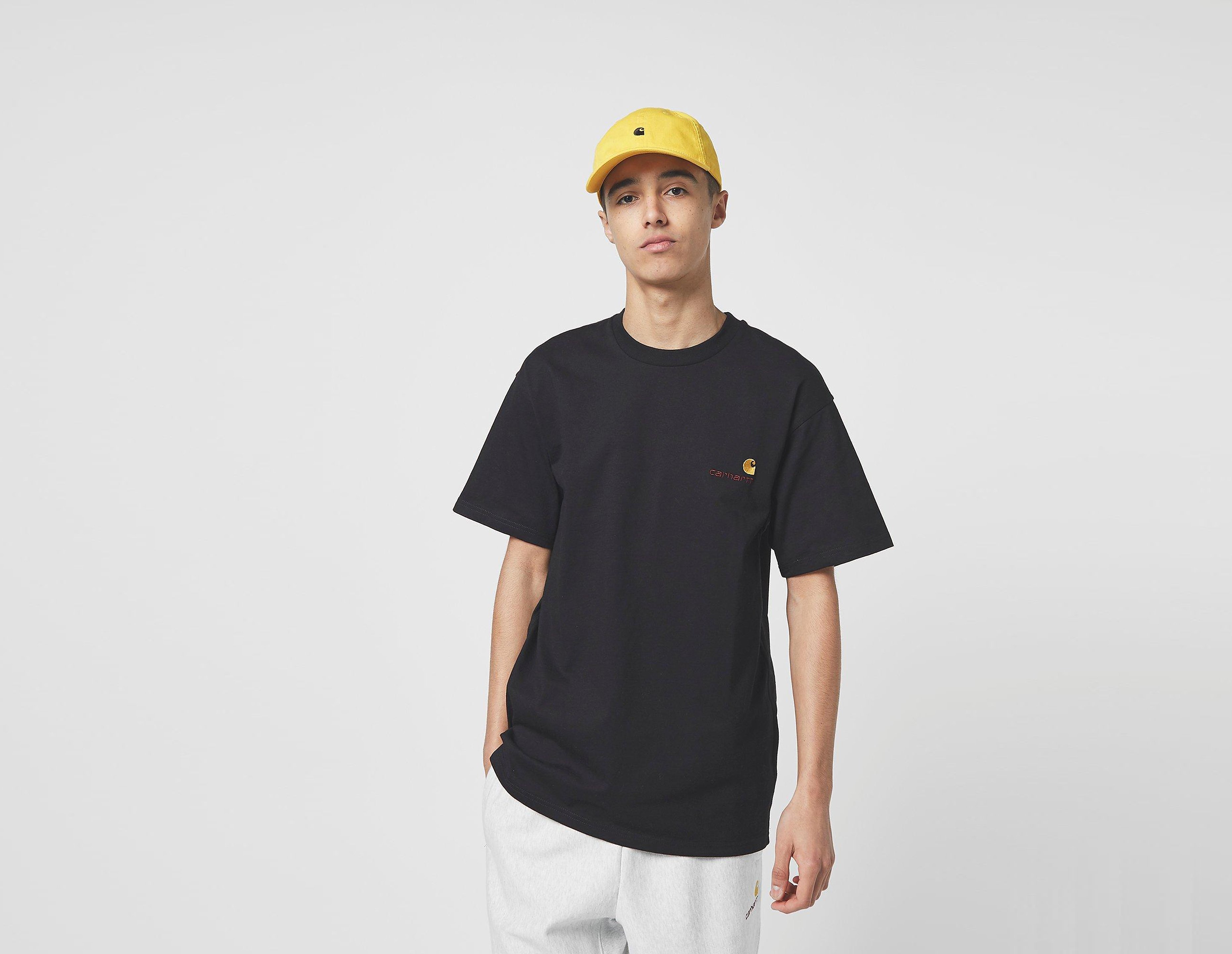 Carhartt Wip American Script T Shirt Zwart carhartt wip kopen in de aanbieding