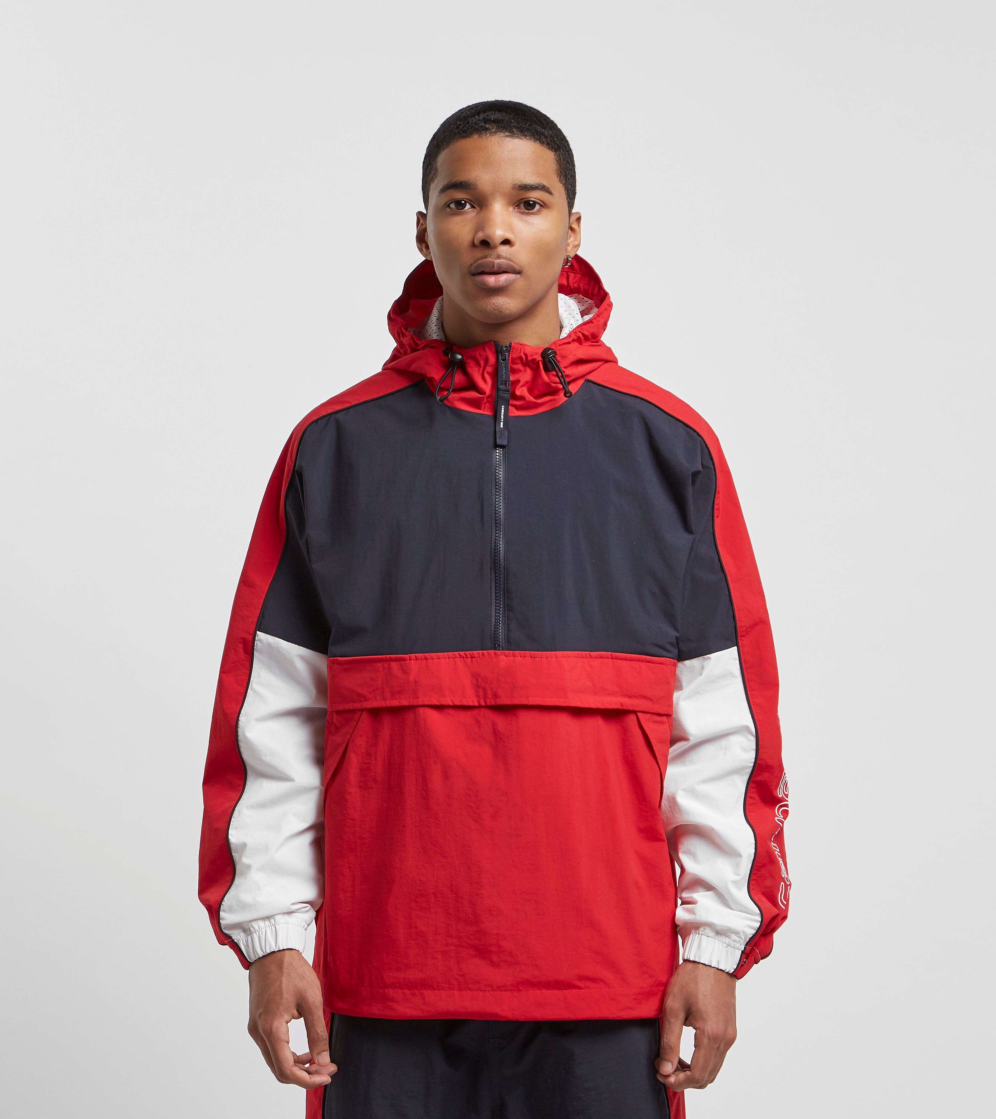 Carhartt Wip Terrace Pullover Half Zip Jacket Rood carhartt wip kopen in de aanbieding
