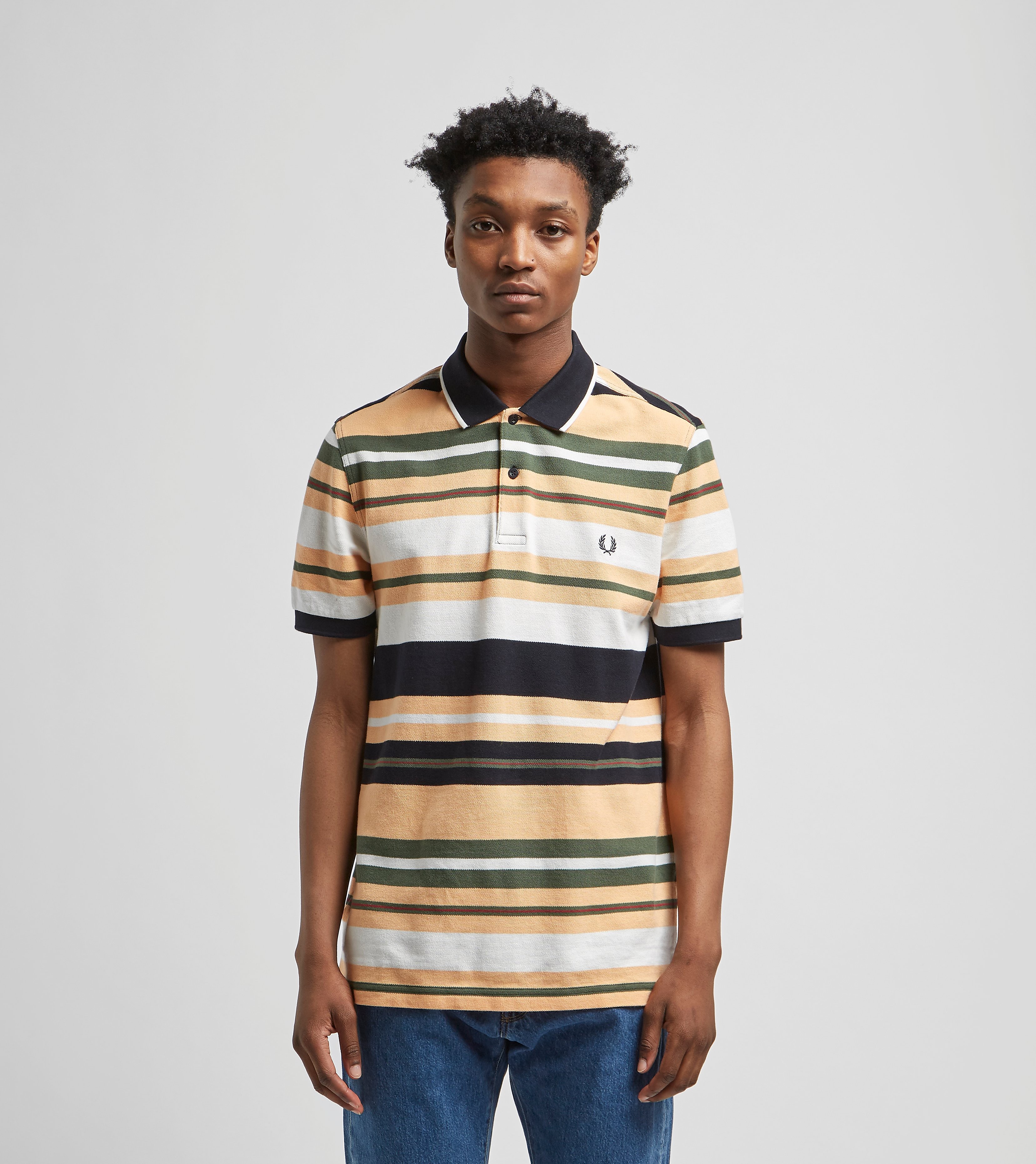 Fred Perry Bold Stripe Short Sleeve Polo Shirt Veelkleurig fred perry kopen in de aanbieding