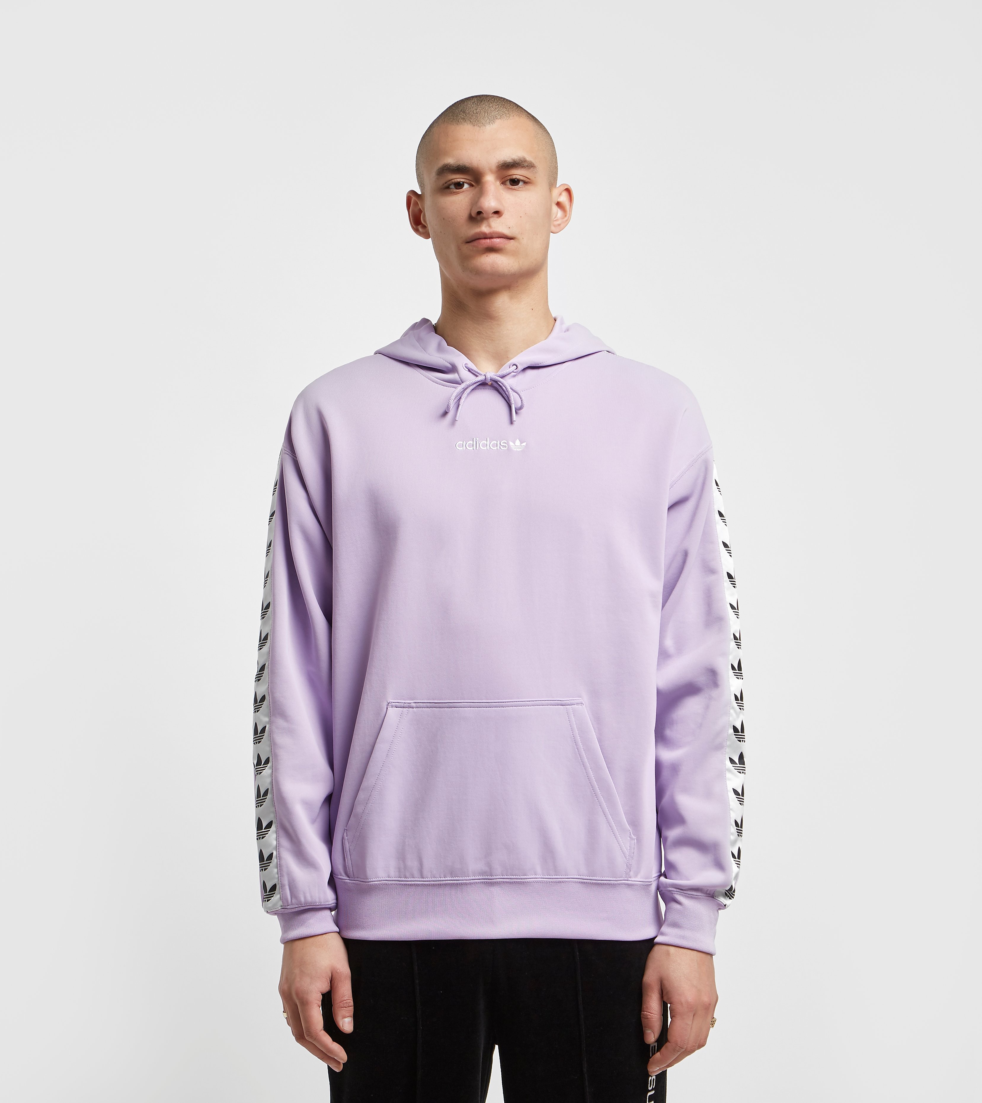 Adidas Originals Tnt Trefoil Tape Overhead Hoodie Size Exclusive Paars adidas originals kopen in de aanbieding