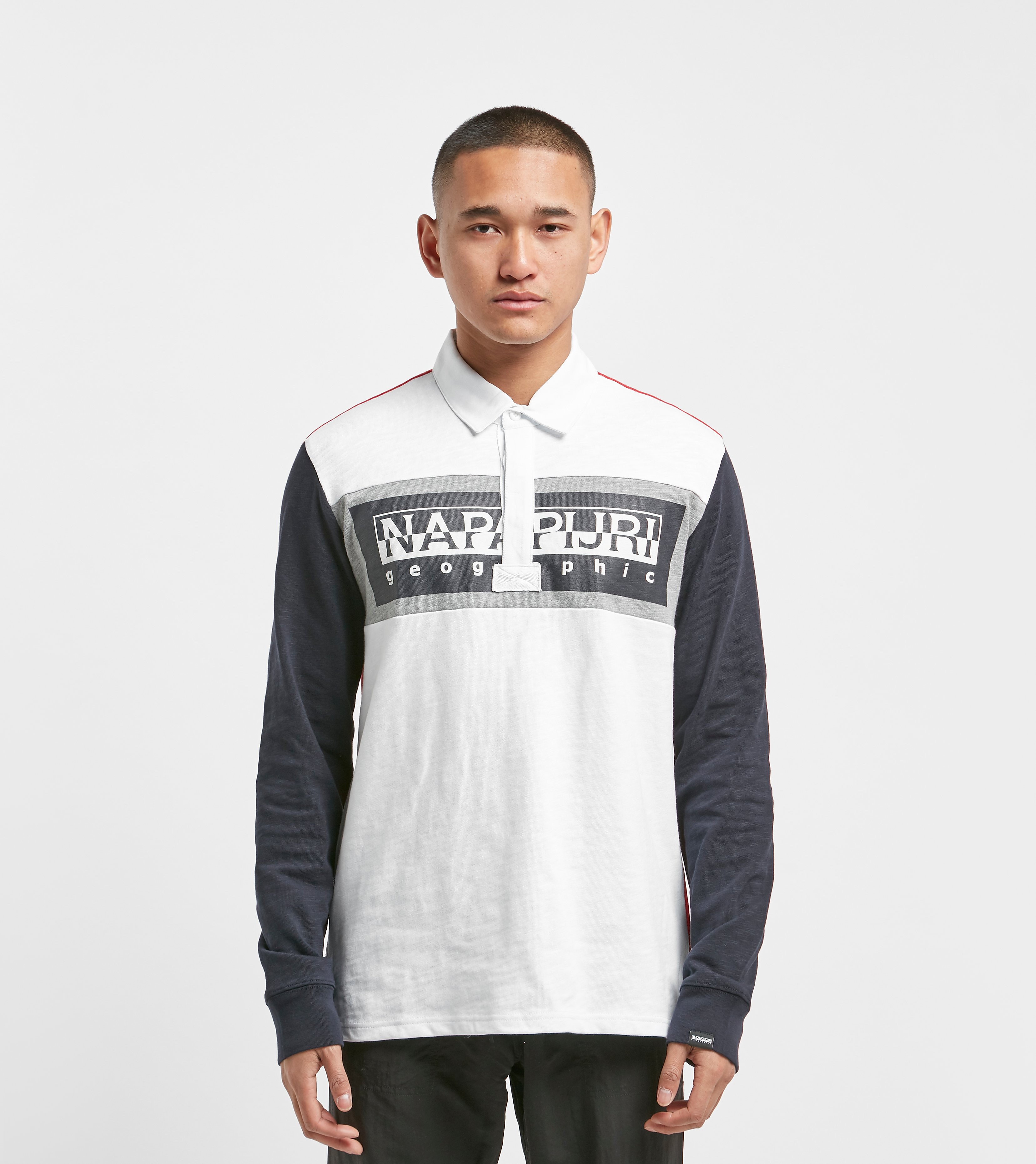 Napapijri Emei Long Sleeve Rugby Polo Wit napapijri kopen in de aanbieding