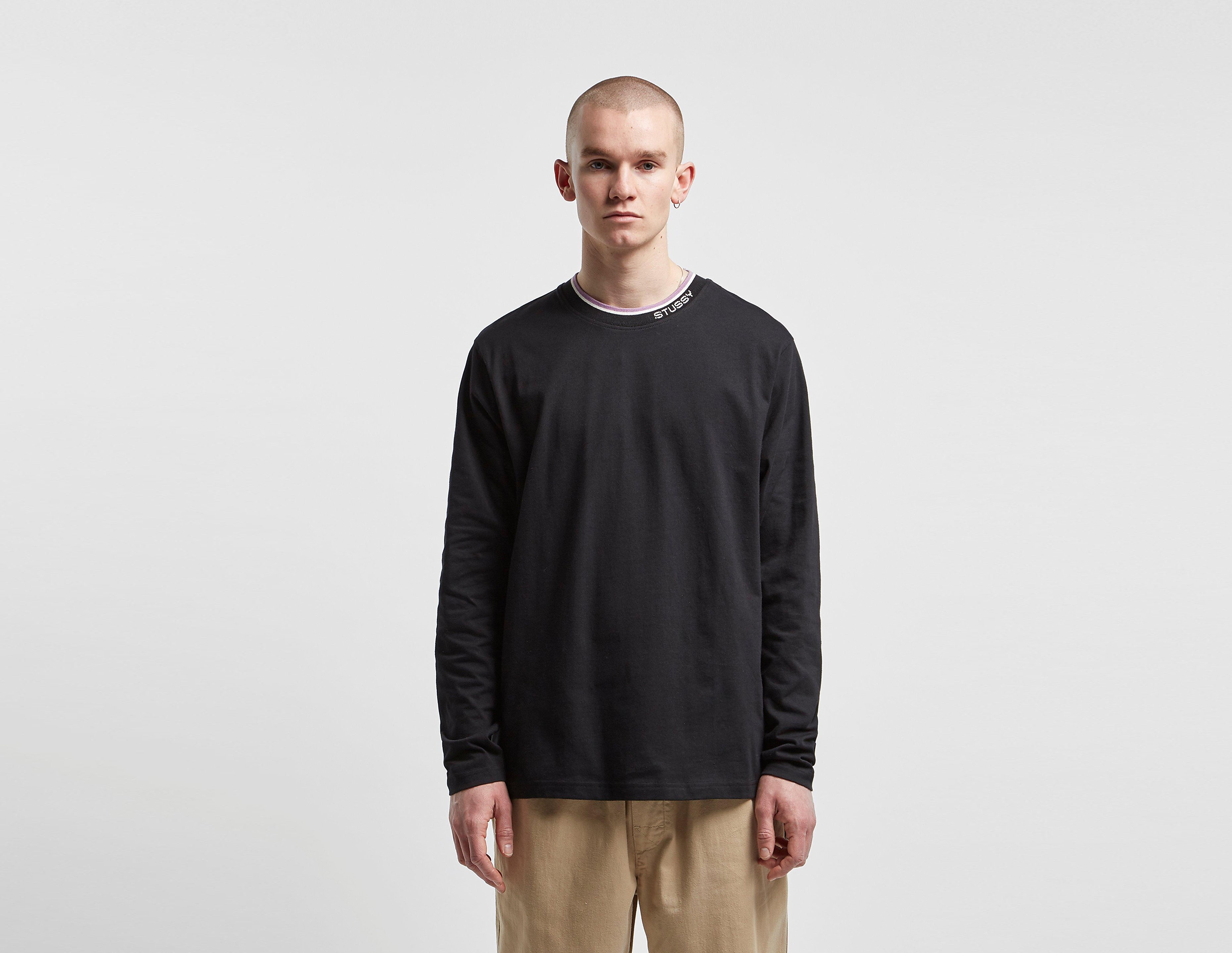 Stussy Michael Long Sleeved Crewneck Zwart stussy kopen in de aanbieding