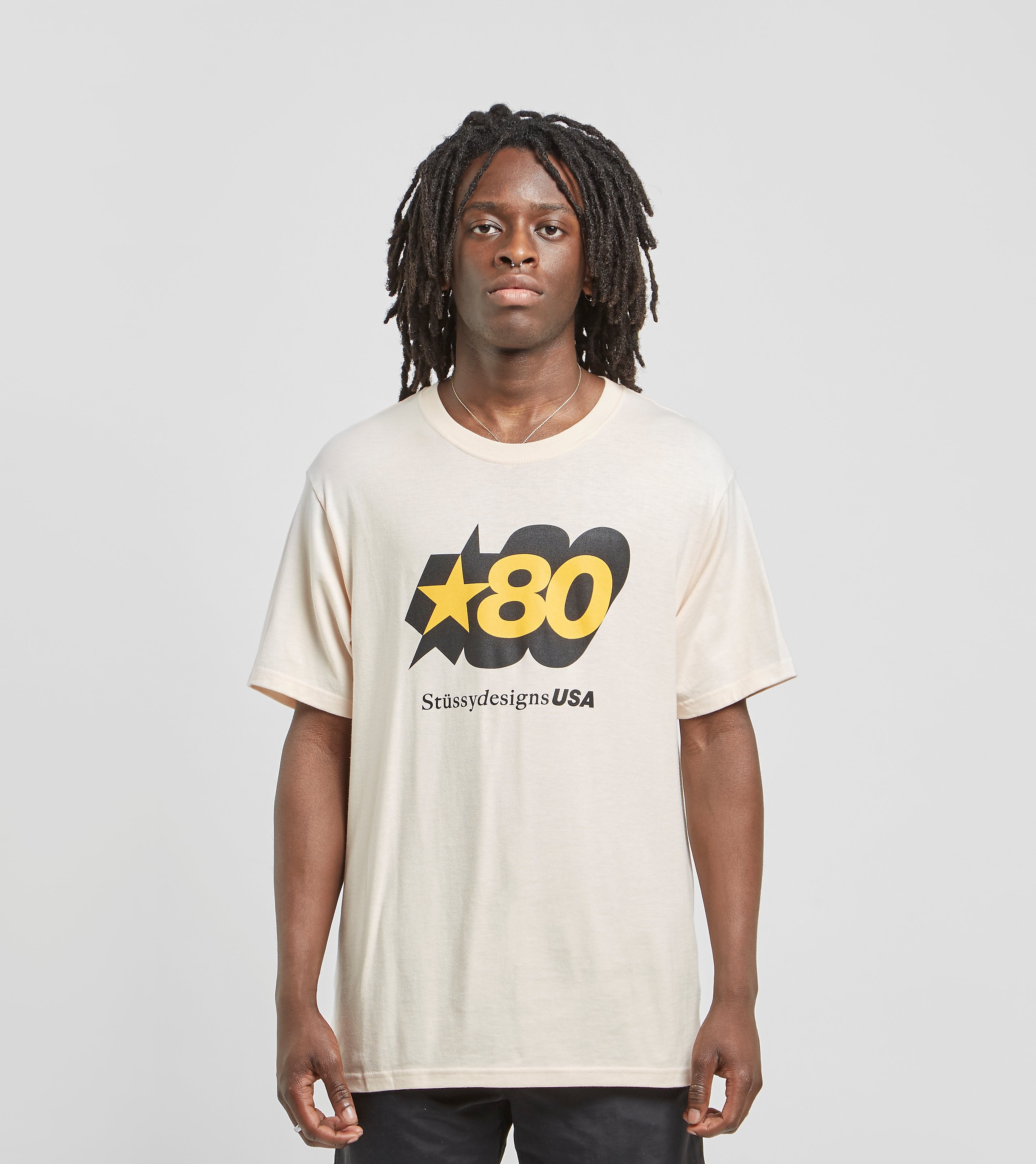 Stussy 80 Star T Shirt Roze stussy kopen in de aanbieding