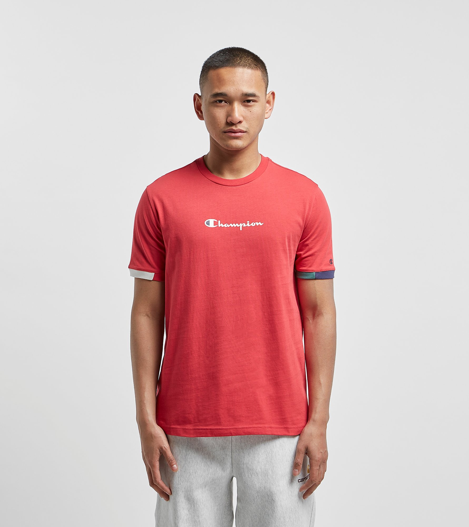 Champion Split T Shirt Rood champion kopen in de aanbieding