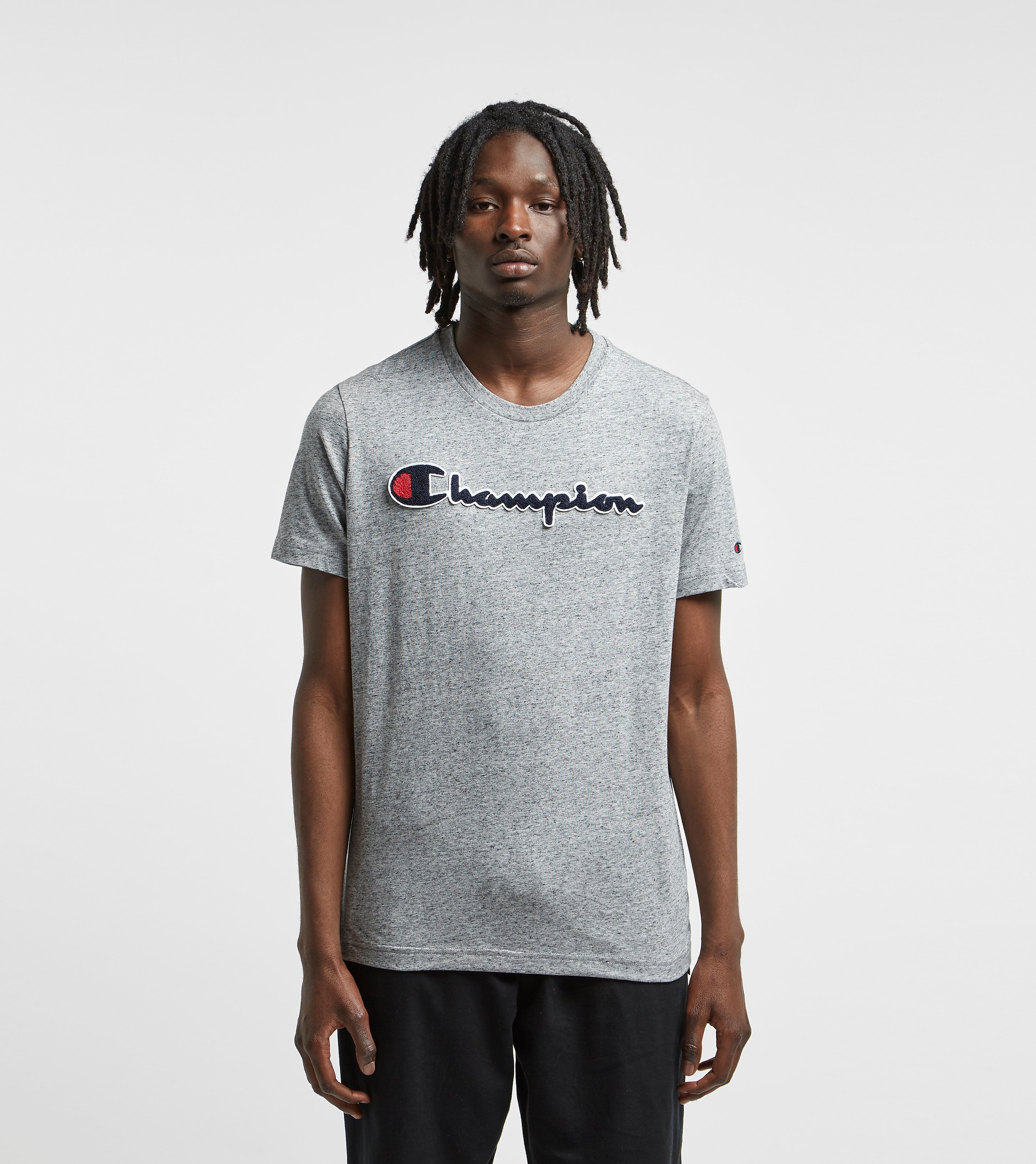 Champion Script T Shirt Grijs champion kopen in de aanbieding