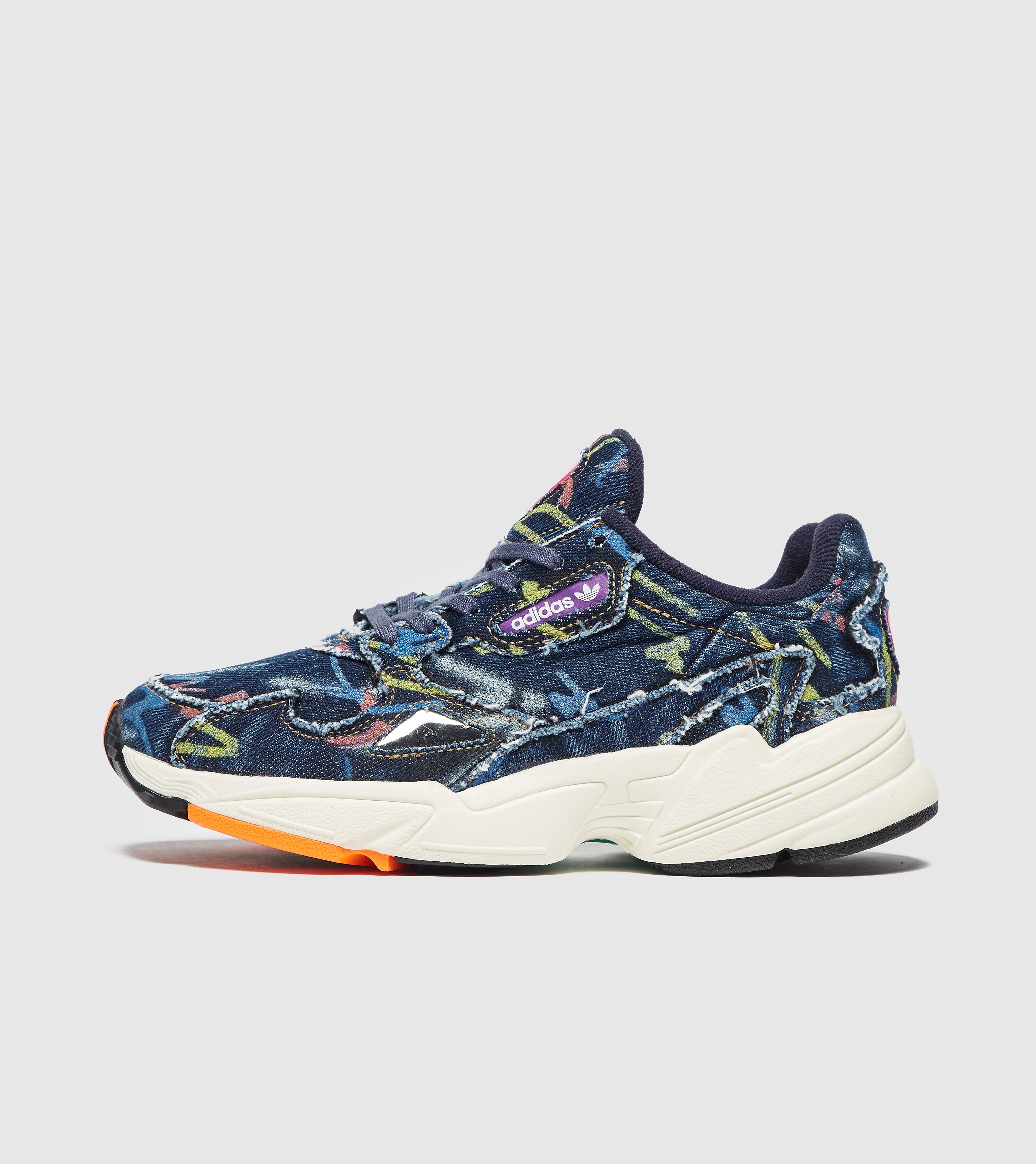 Adidas Originals Falcon Denim Dames Blauw adidas originals kopen in de aanbieding