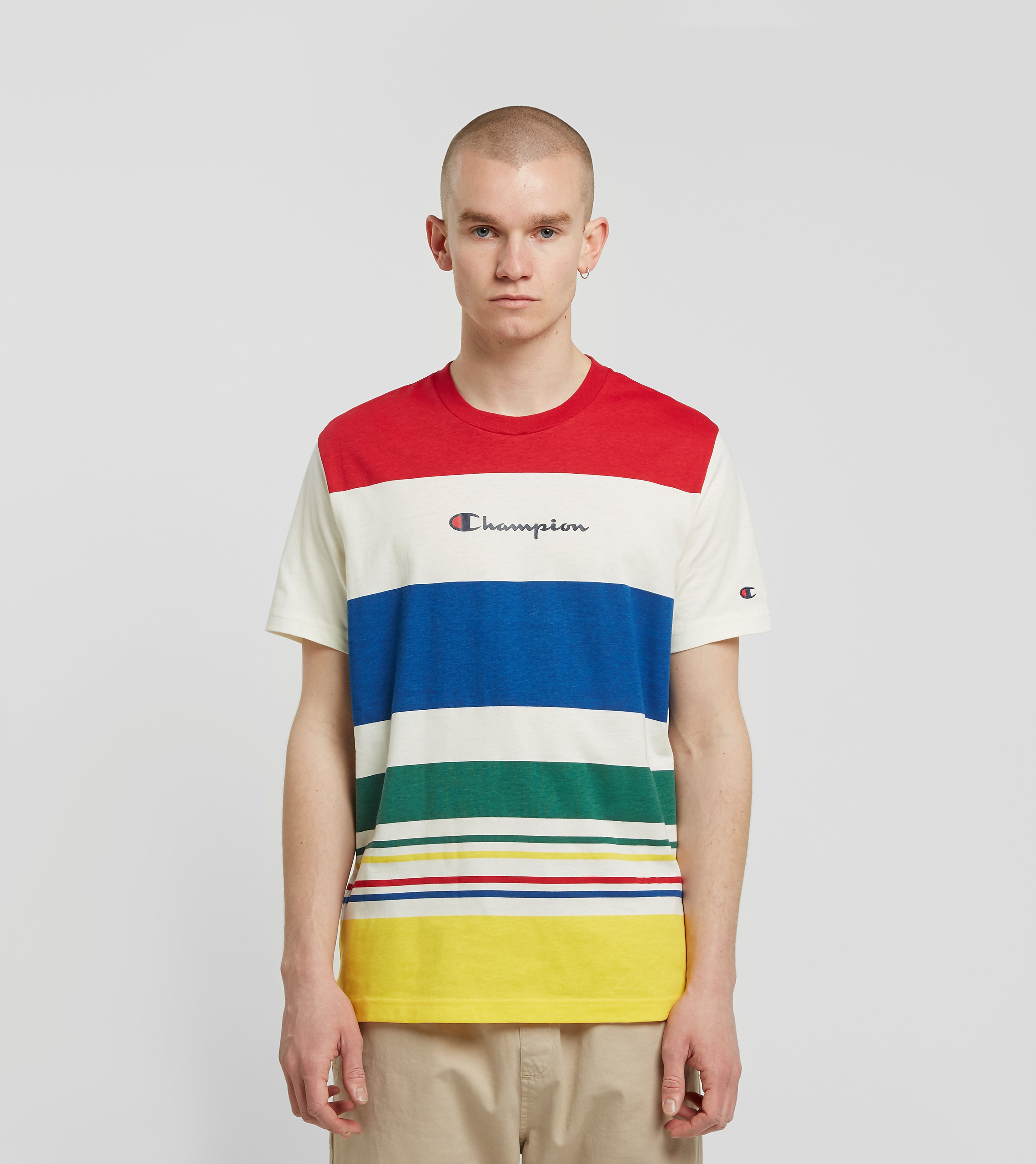 Champion Engineered Stripe T Shirt Veelkleurig champion kopen in de aanbieding