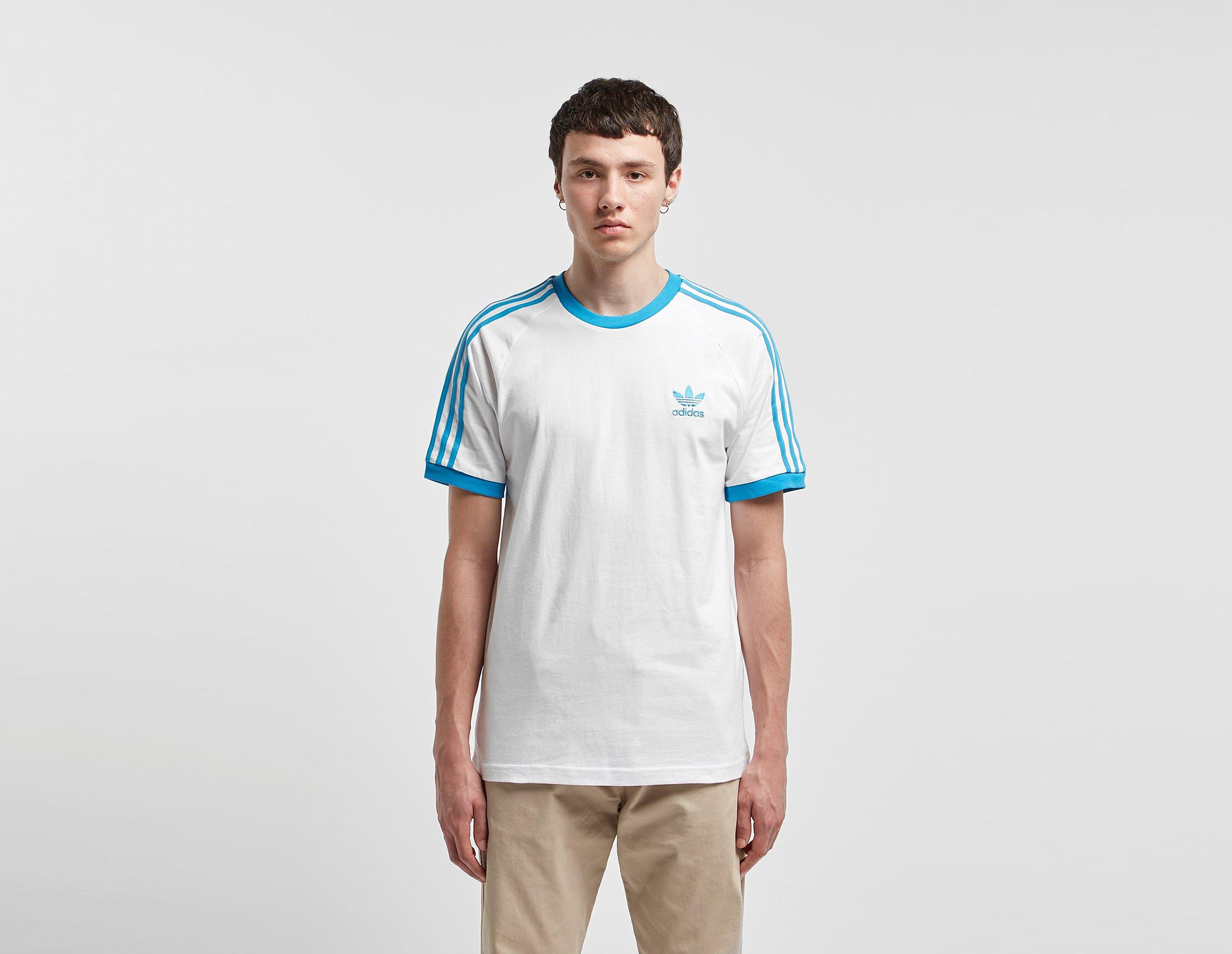 Adidas Originals 3 Stripes California Short Sleeve T Shirt Wit adidas originals kopen in de aanbieding