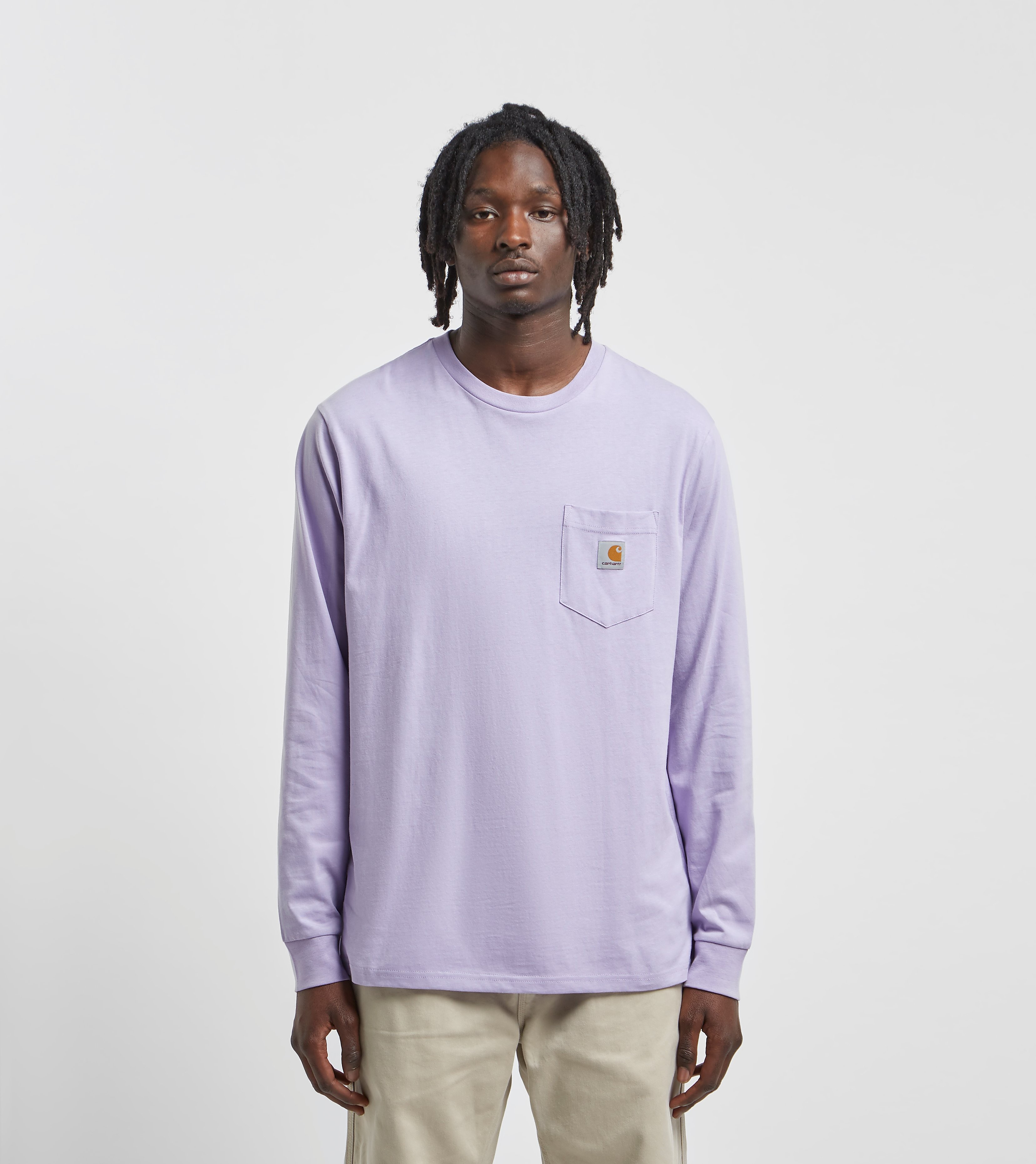 Carhartt Wip Pocket Longsleeve Paars carhartt wip kopen in de aanbieding