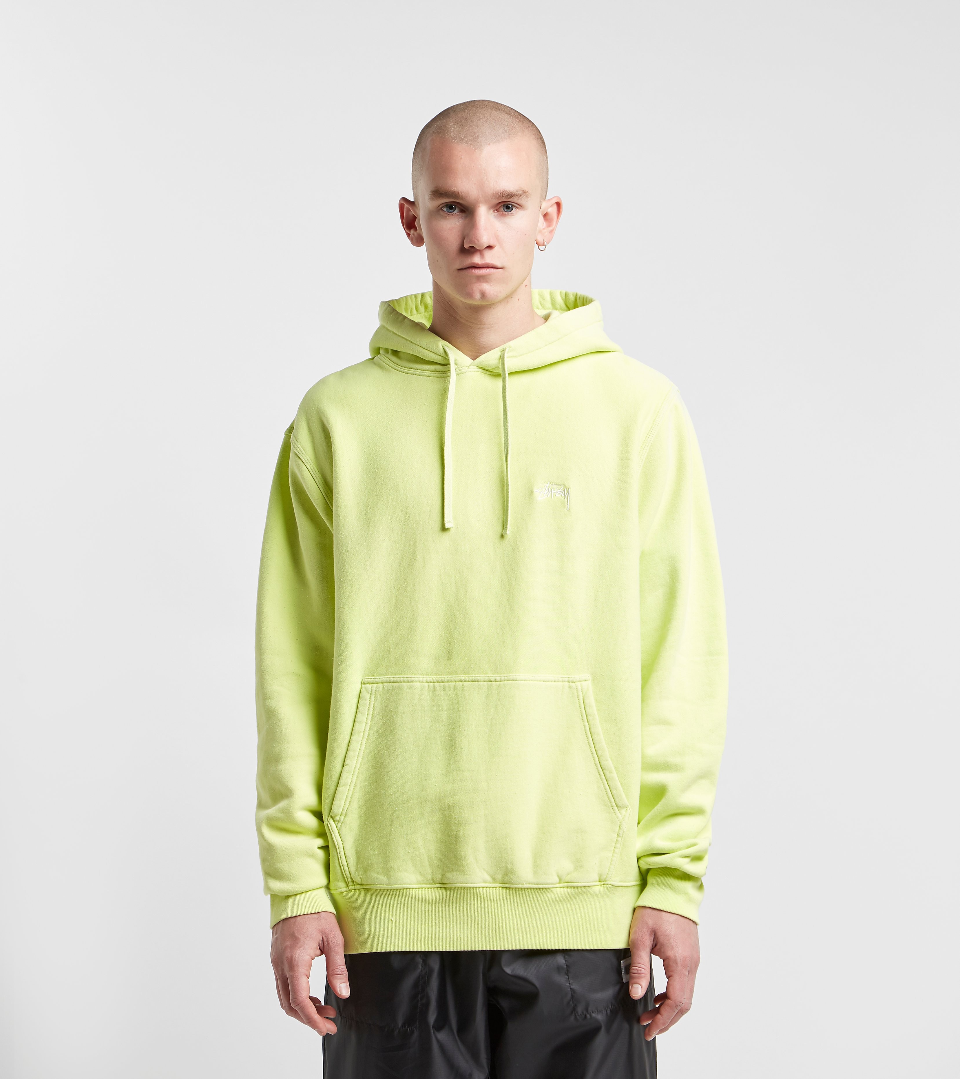 Stussy Stock Logo Hoodie Groen stussy kopen in de aanbieding