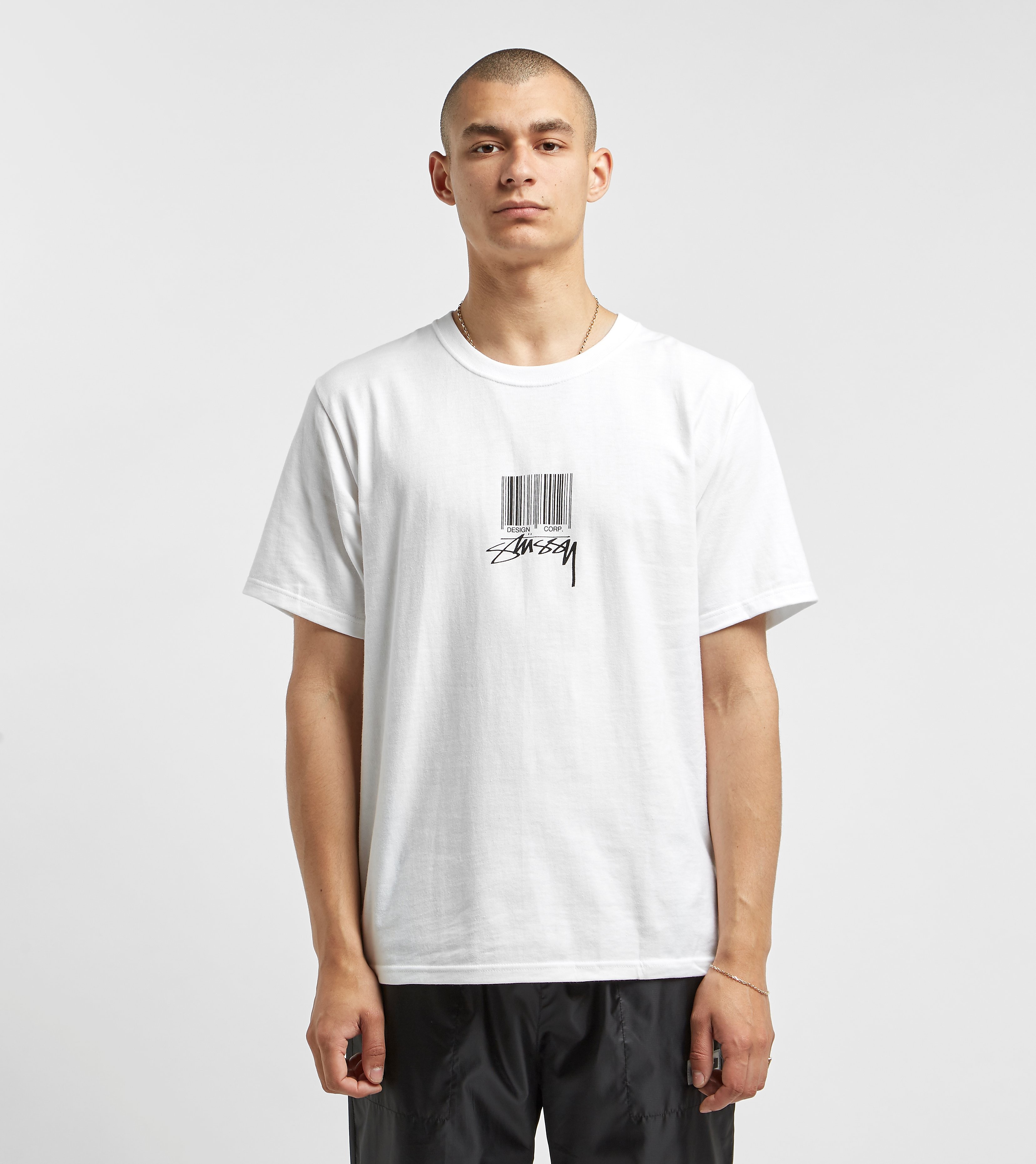 Stussy Barcode T Shirt Wit stussy kopen in de aanbieding