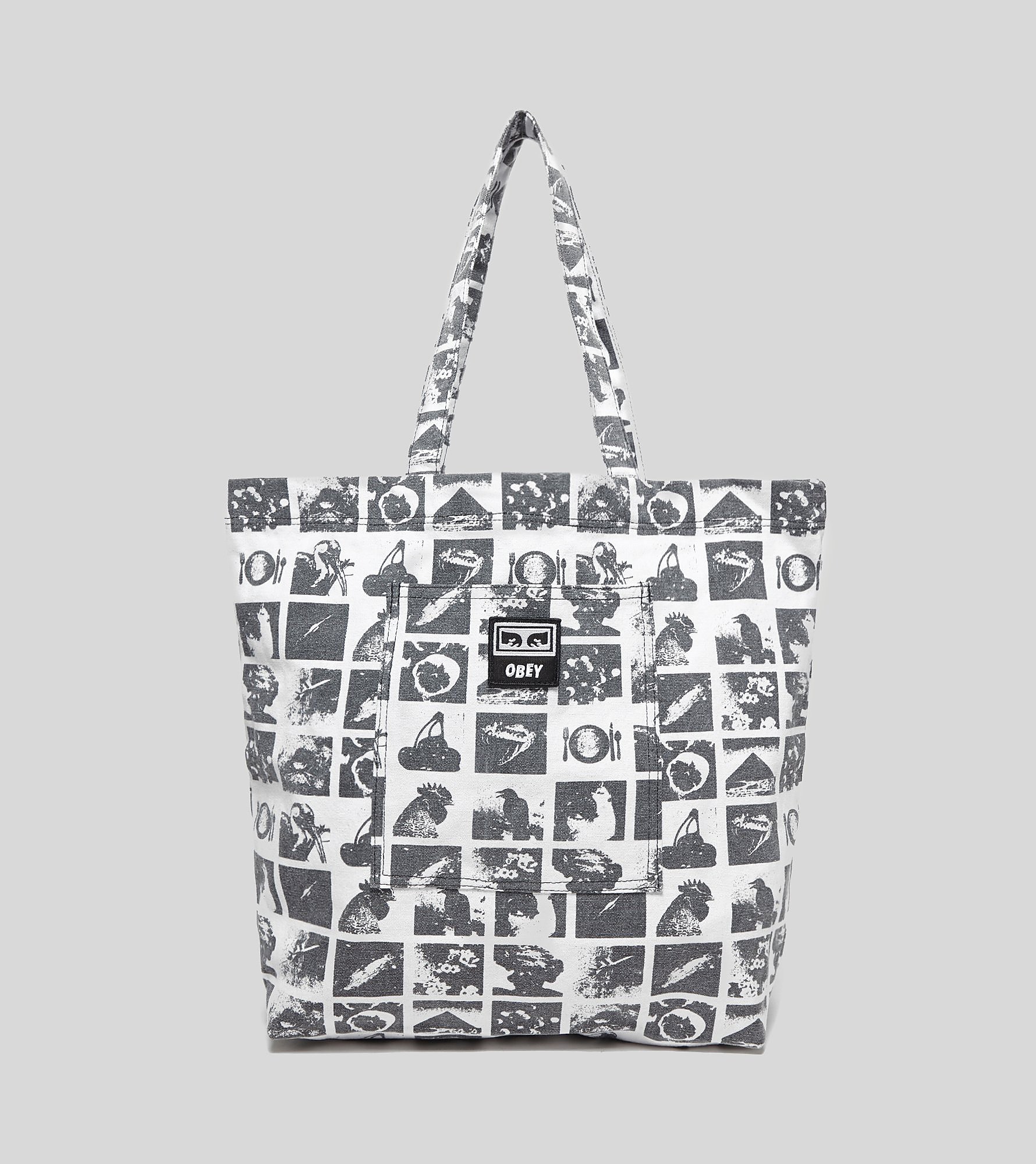 Obey Wasted Tote Bag Wit obey kopen in de aanbieding