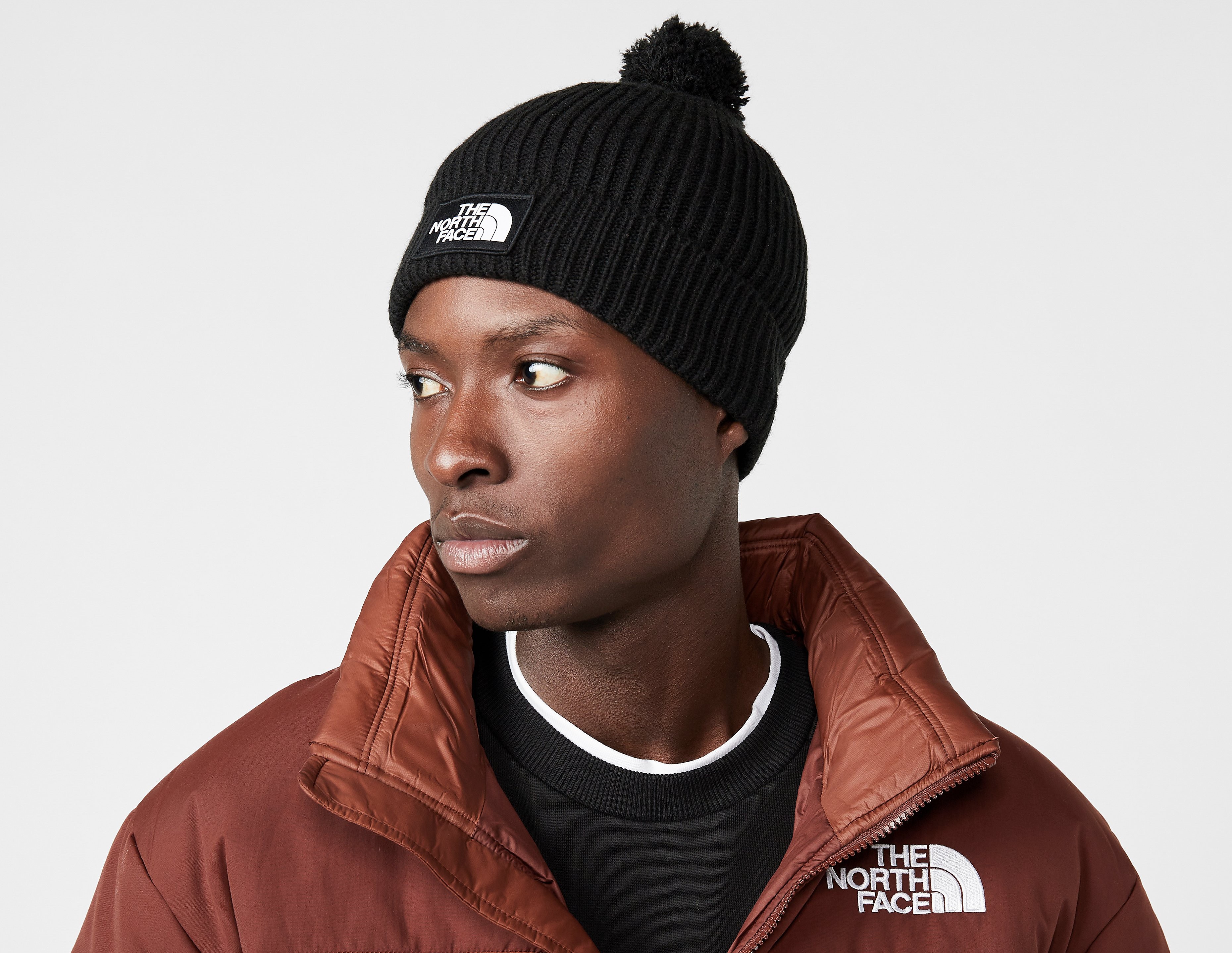 The North Face Bonnet Box Pom, noir