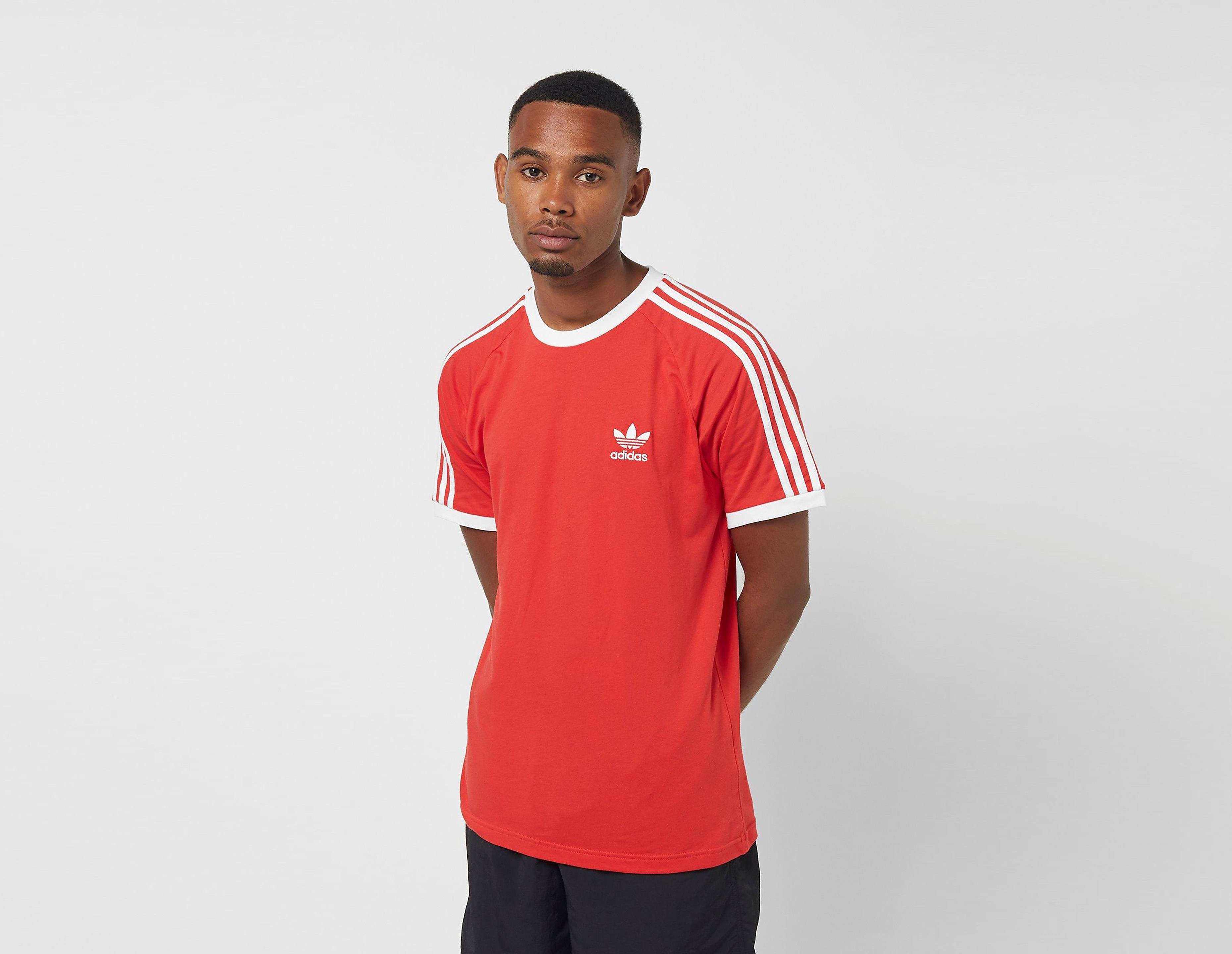 adidas Originals Maglietta California 3-Stripes, rosso