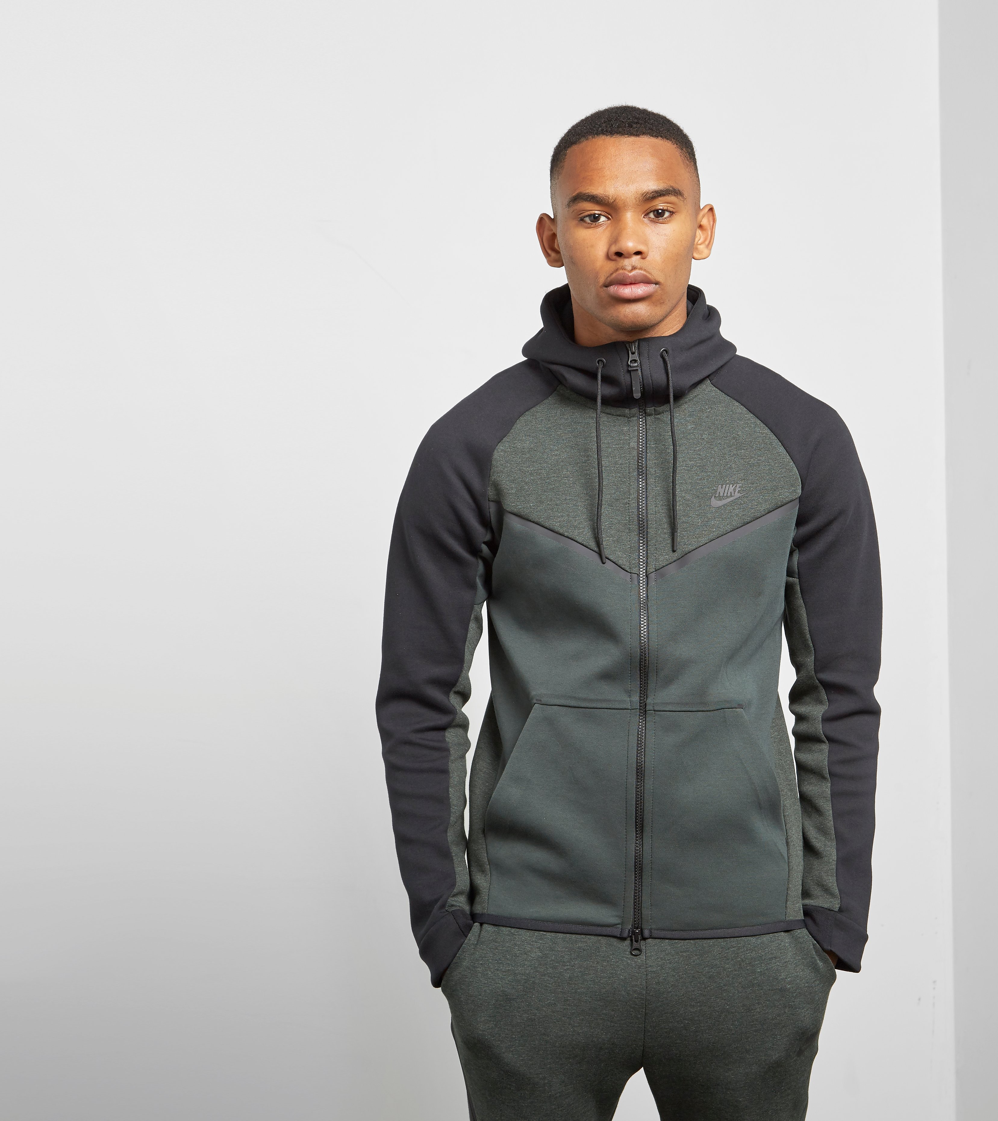 Nike Tech Fleece Windrunner Hoodie Groen nike kopen in de aanbieding