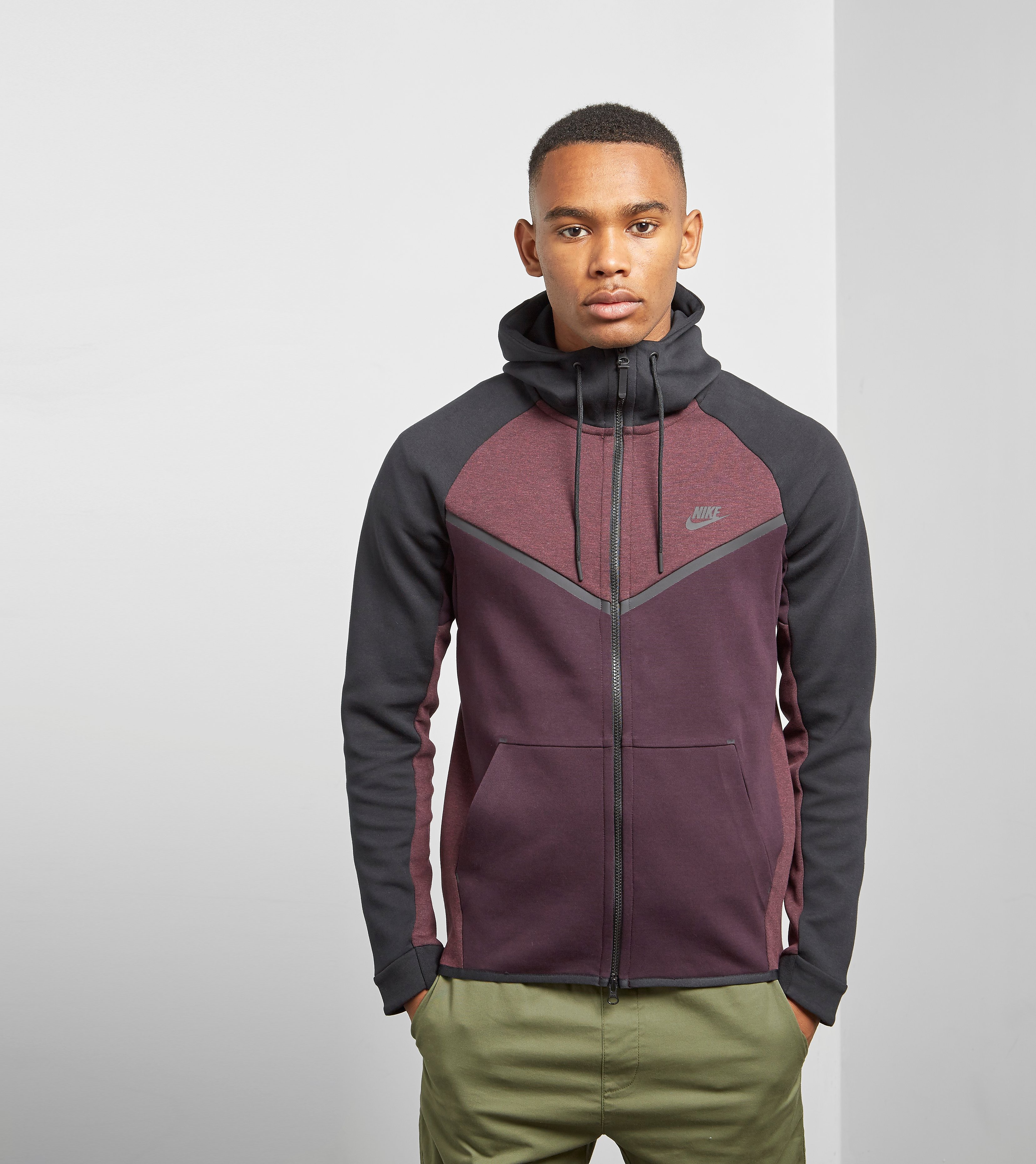Nike Tech Fleece Windrunner Hoodie Rood nike kopen in de aanbieding