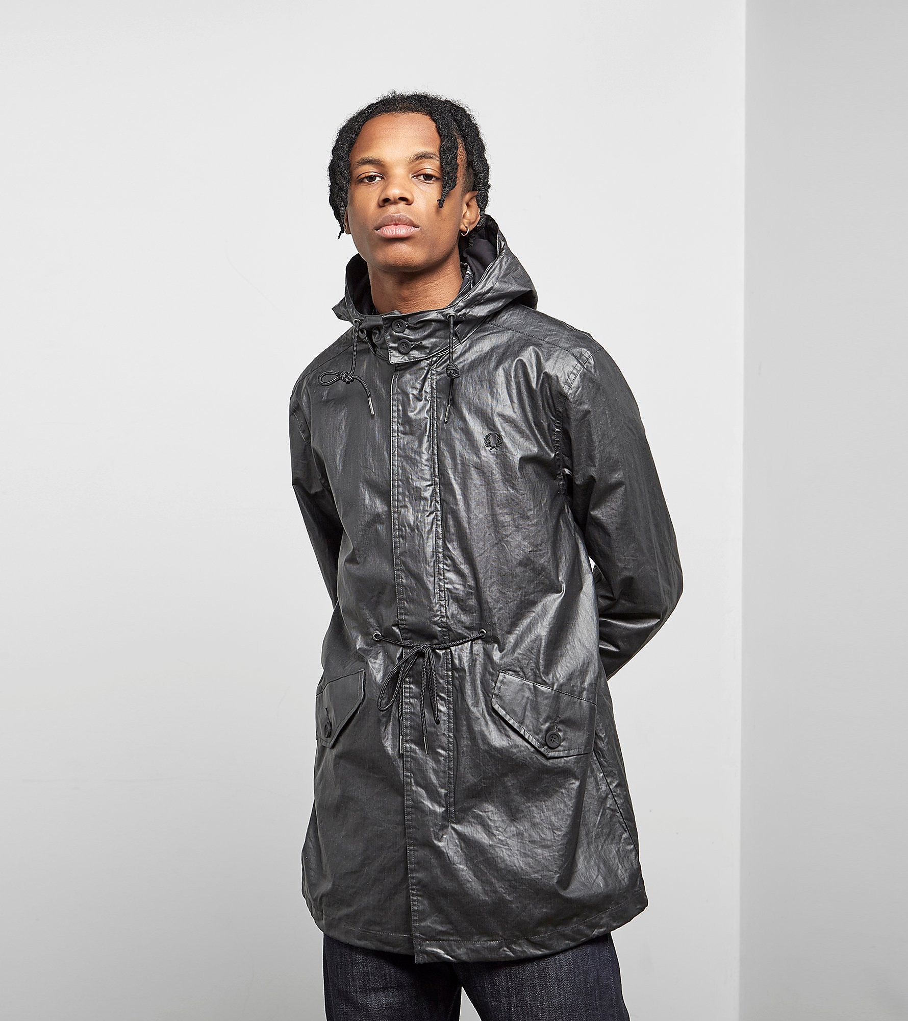 Fred Perry Fishtail Parka Zwart fred perry kopen in de aanbieding