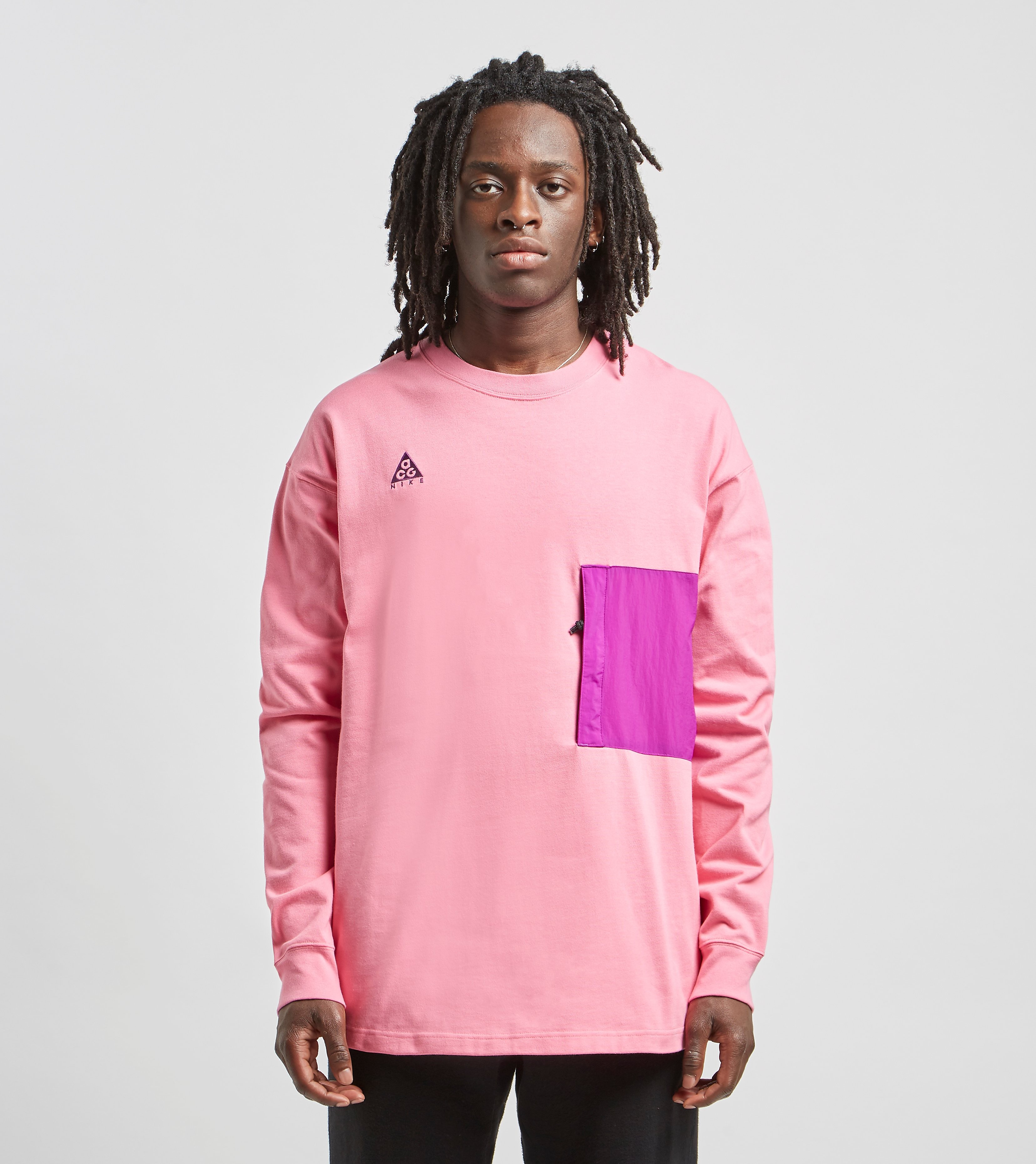Nike Acg Long Sleeeved T Shirt Roze nike kopen in de aanbieding