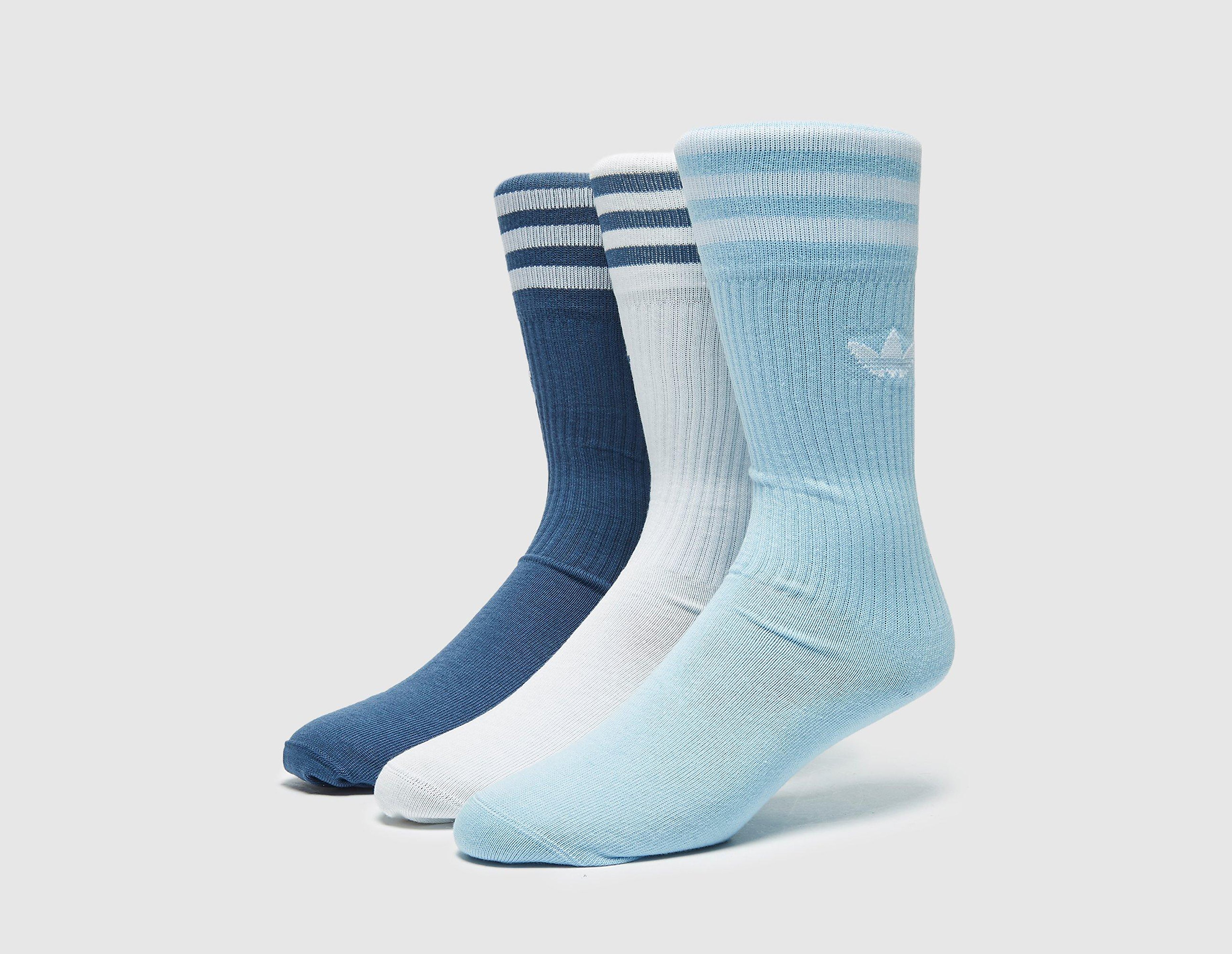 adidas Originals Lot 3 paires de chaussettes crew, bleu