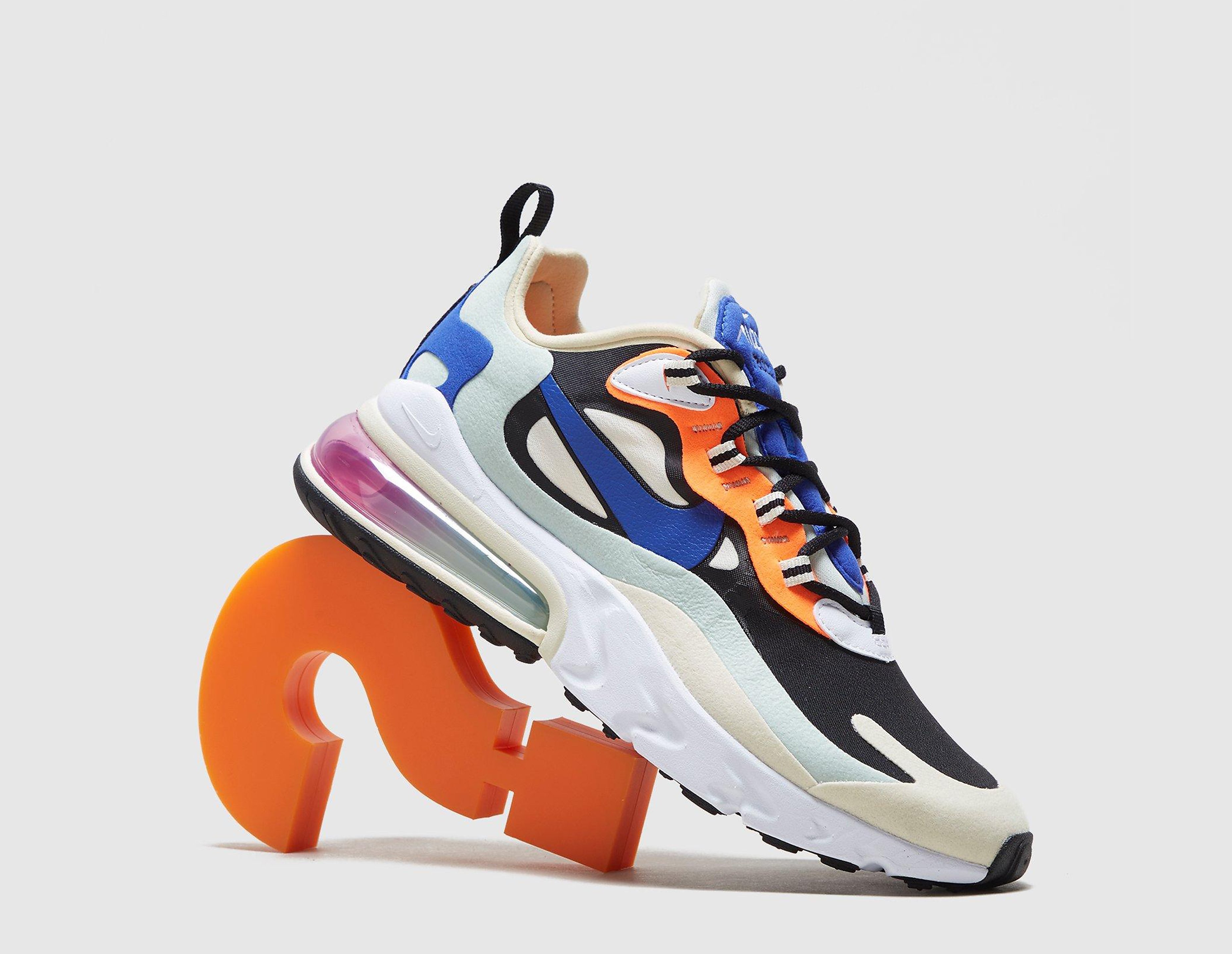 Nike air max 270 react femme, bleu