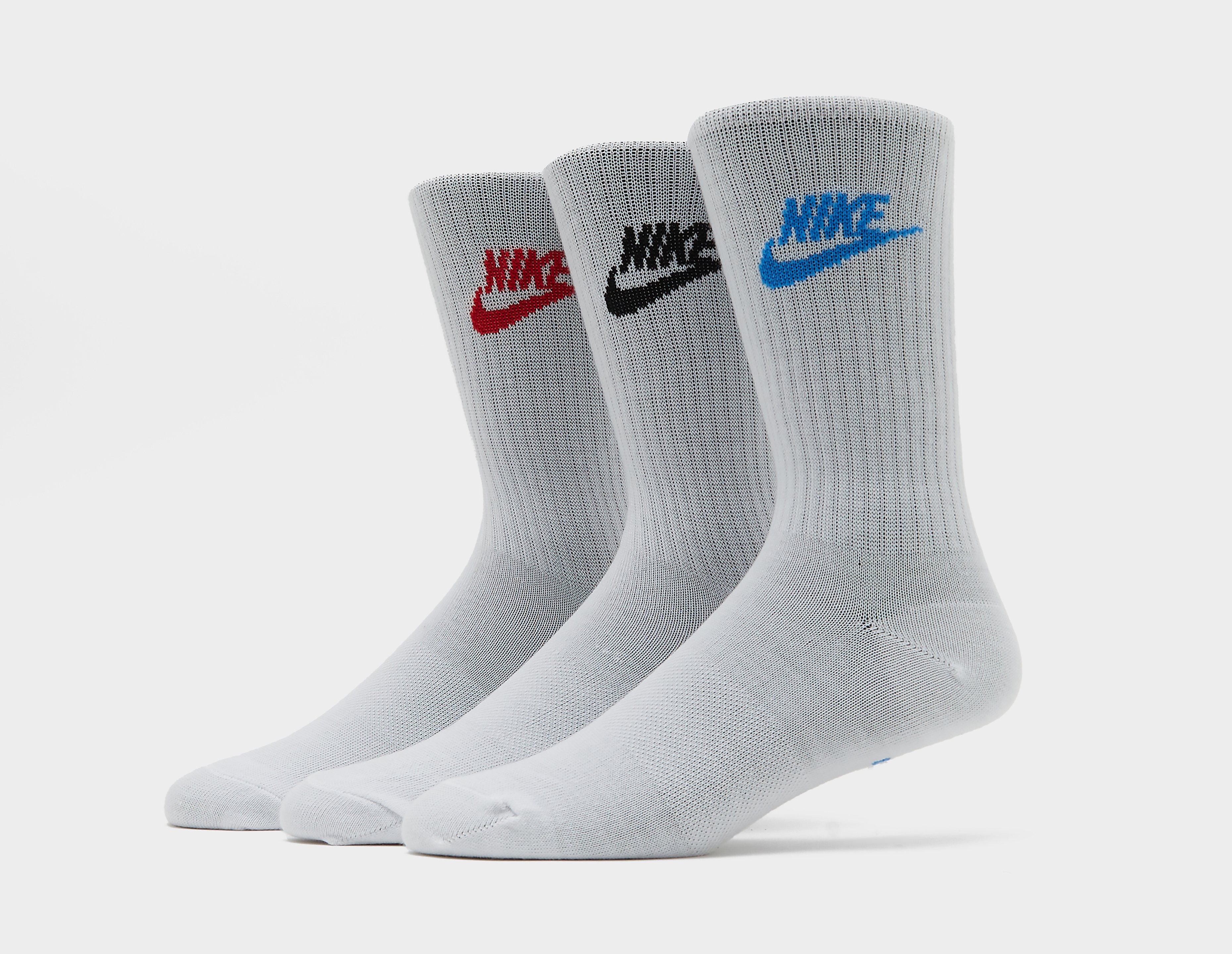 Nike Pack de 3 Chaussettes, blanc