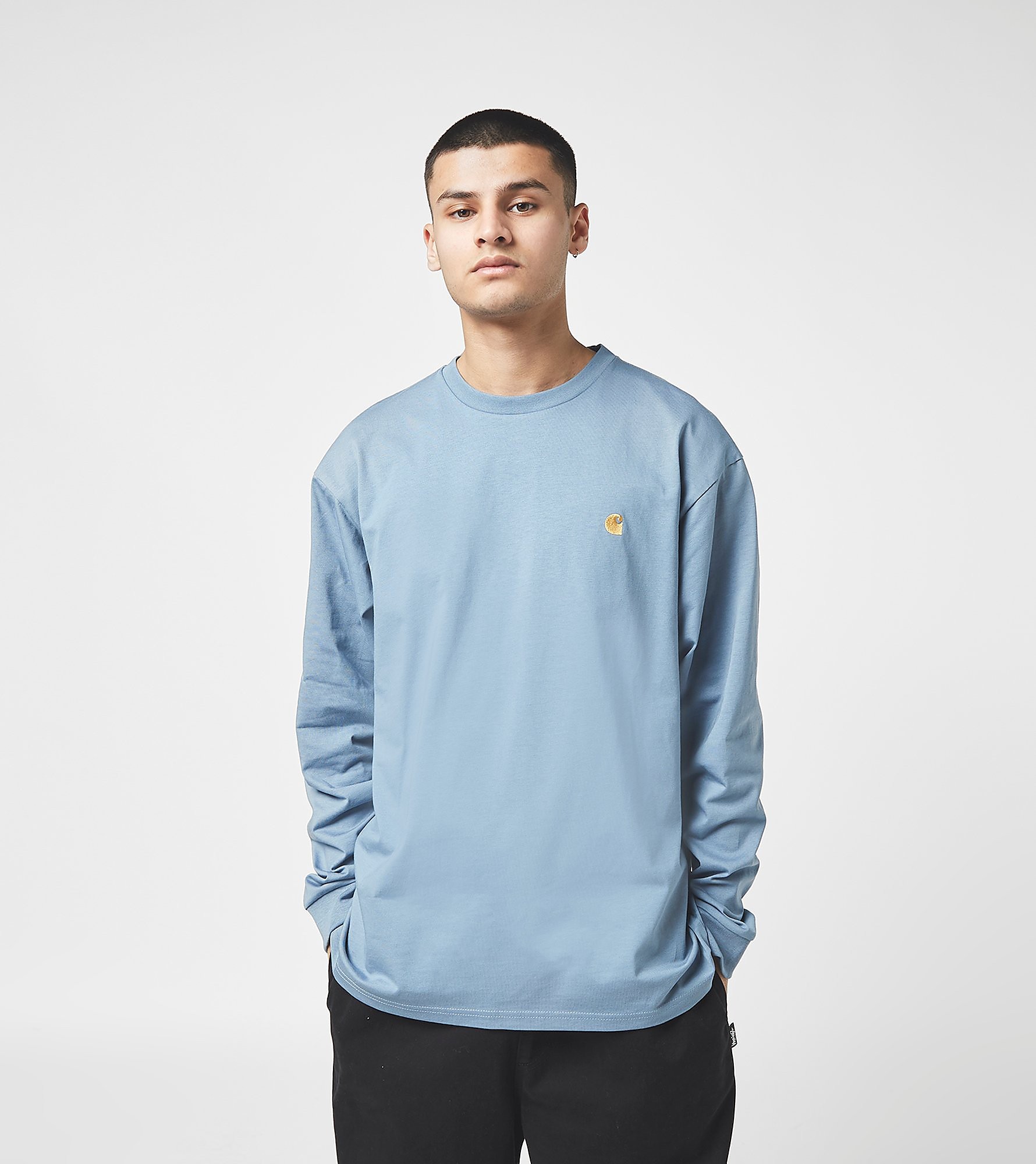 Carhartt WIP T-Shirt à Manches Longues Chase, bleu
