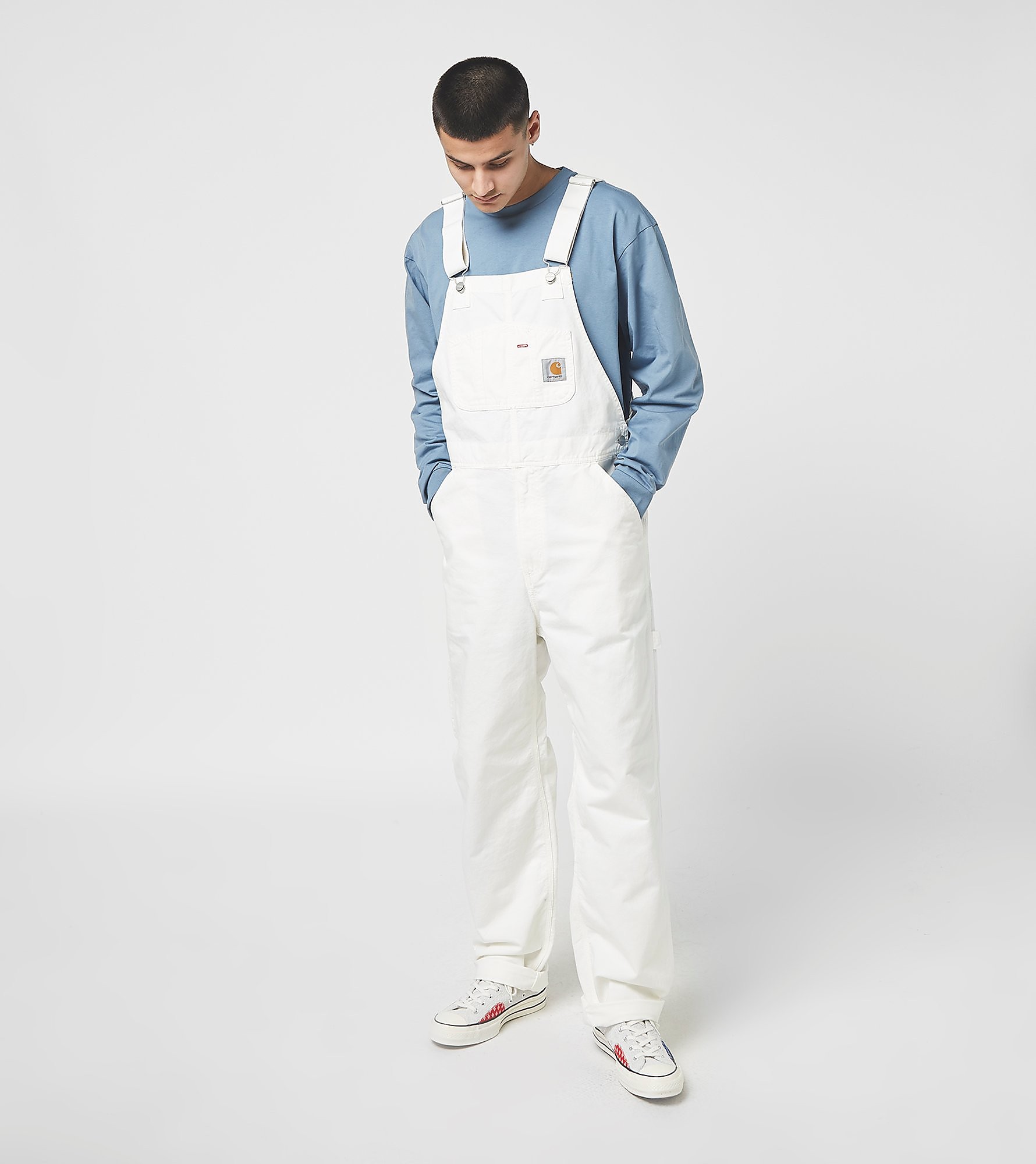Carhartt WIP Salopette Bib Overall, blanc