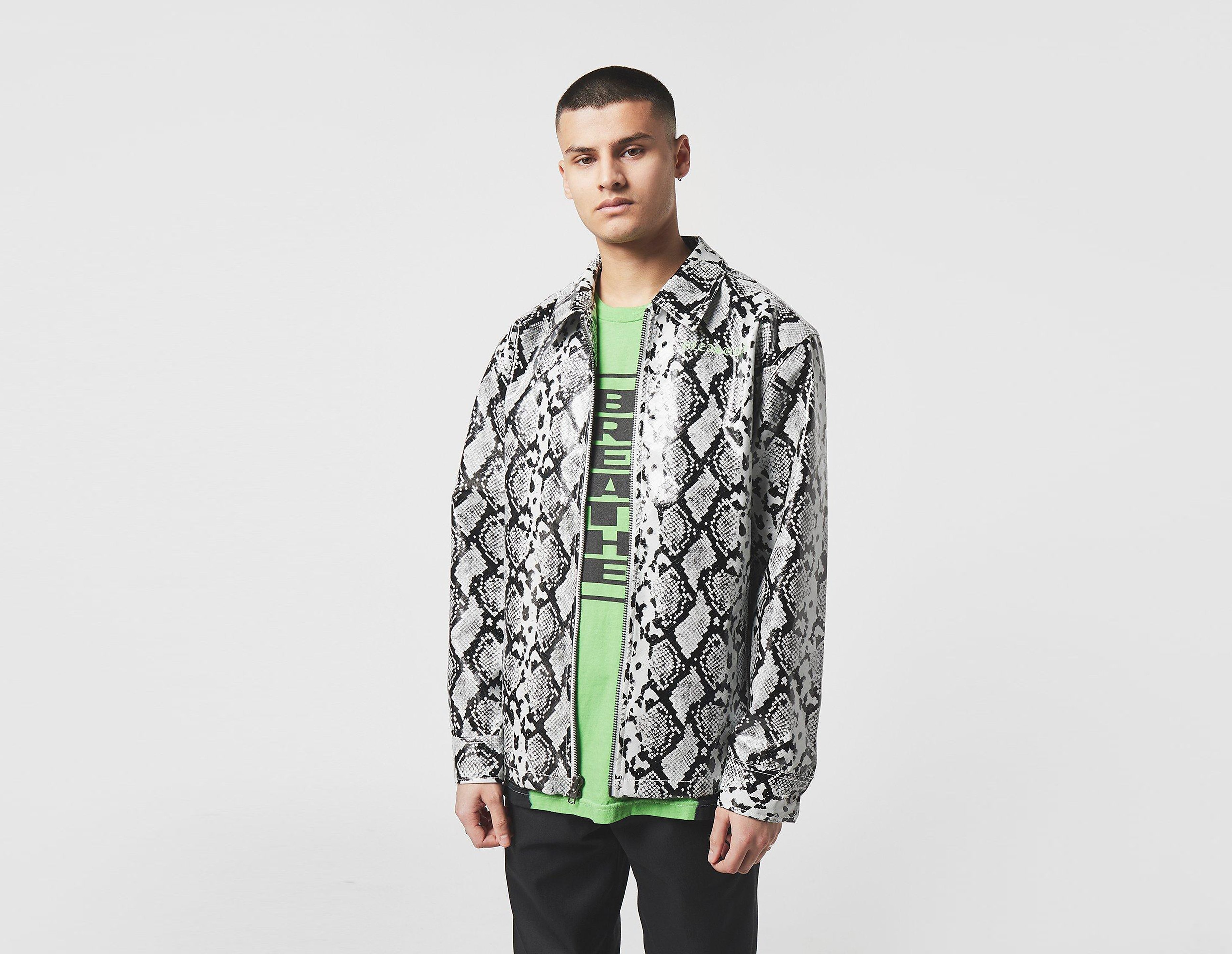 Pleasures Veste Rail Snakeskin Work, blanc