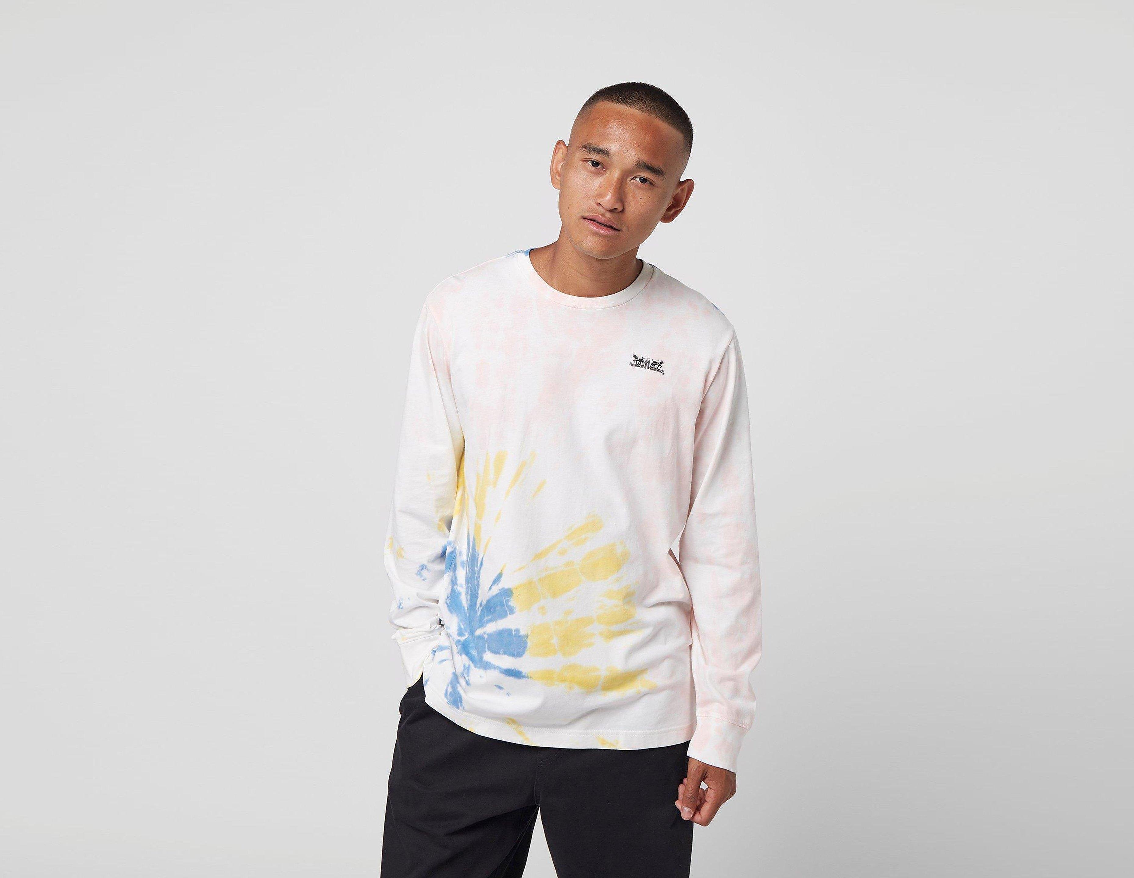 Levis Maglietta  a maniche lunghe Tie Dye, bianco