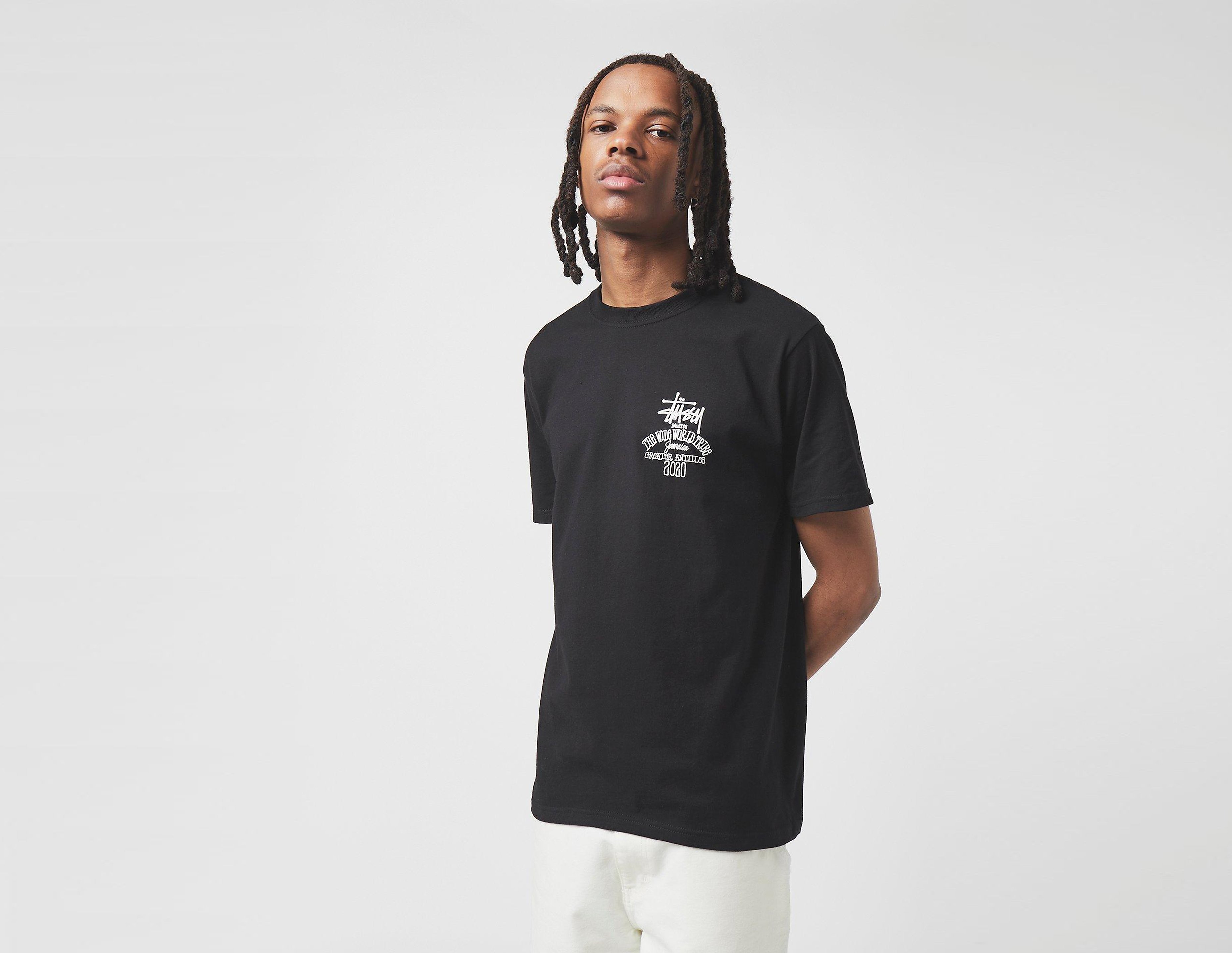 Stussy T-Shirt Jamaica World Tribe, noir
