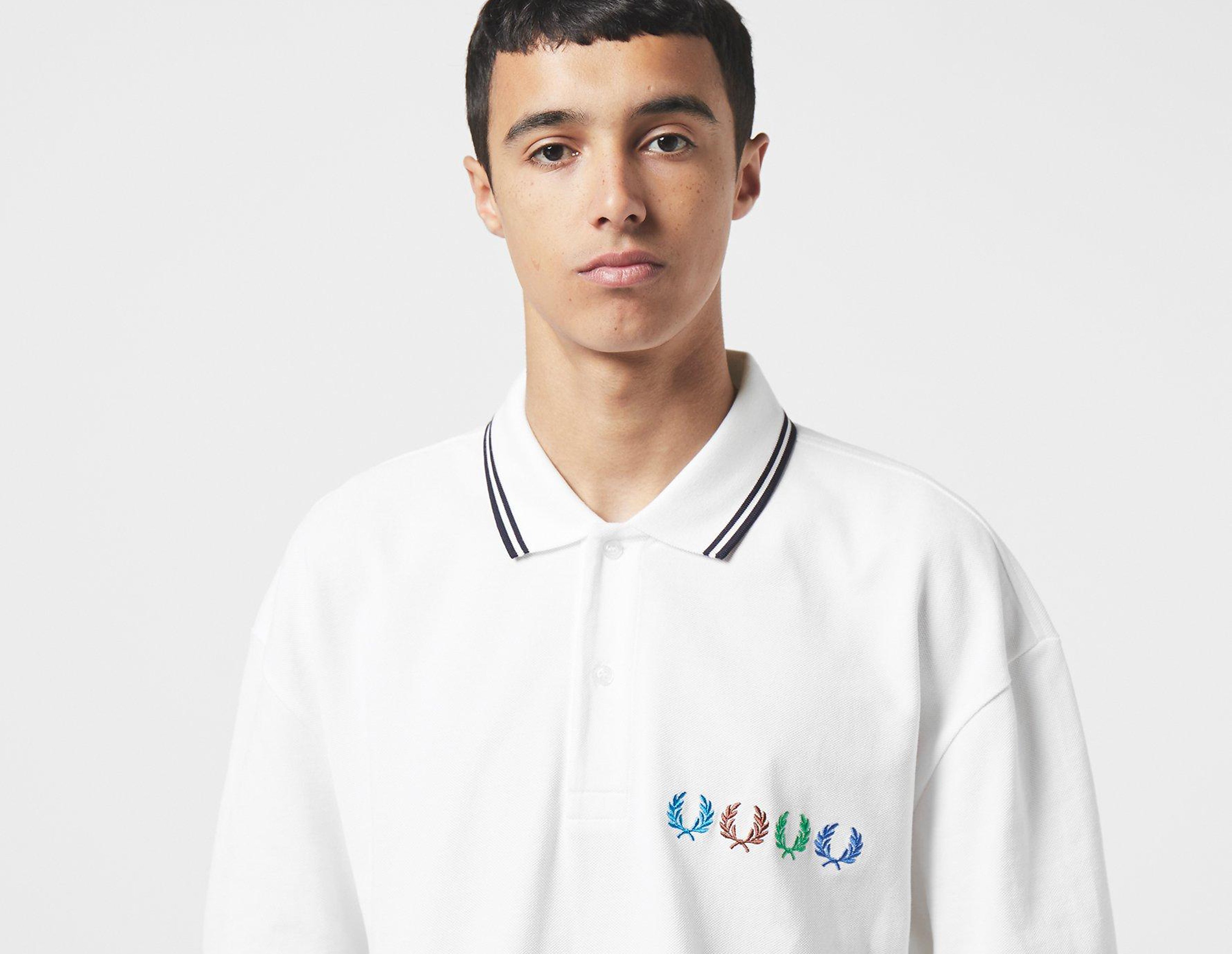 Fred Perry x Beams Polo Twin Tip, blanc