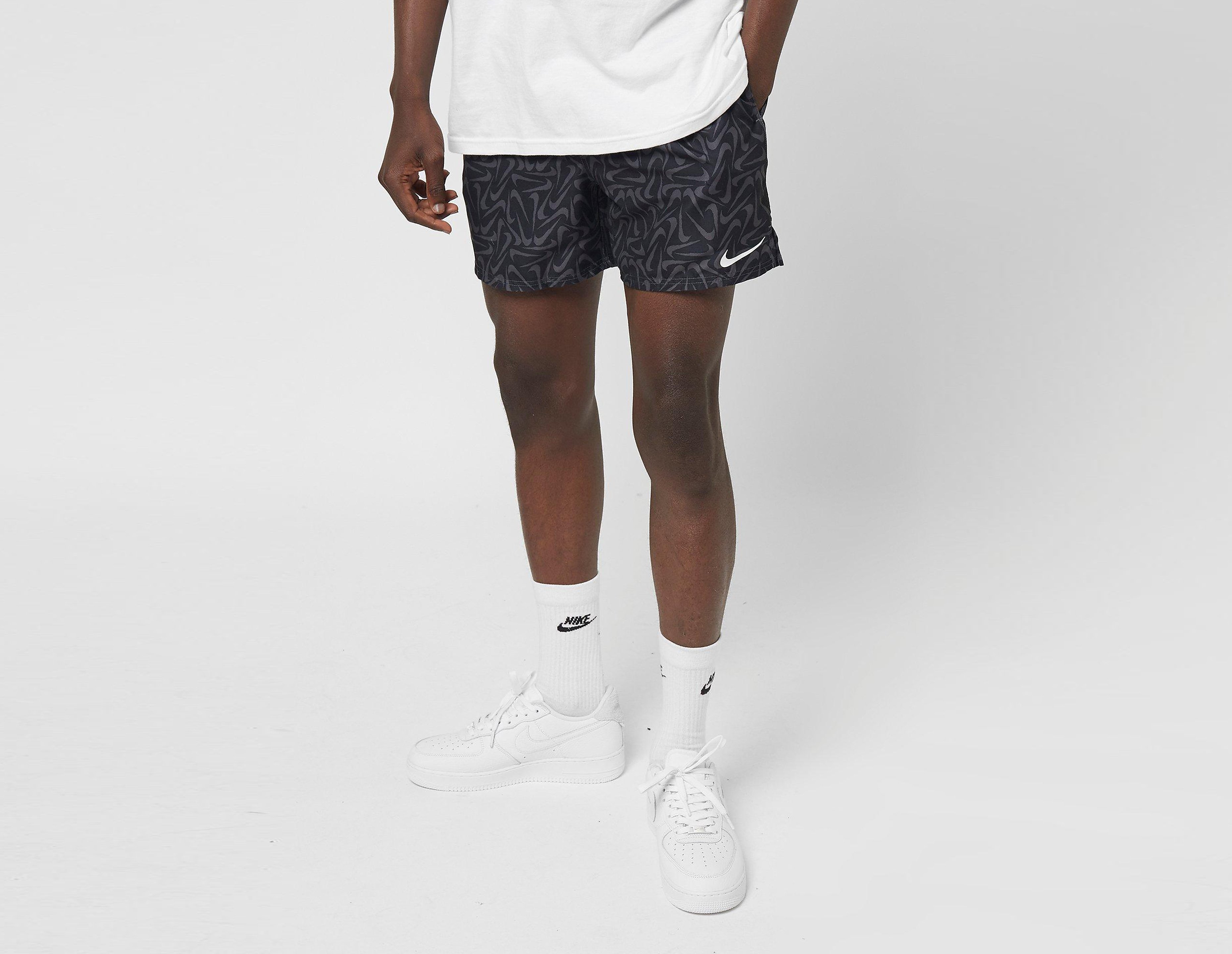 Nike All Over Print Swim Shorts, nero