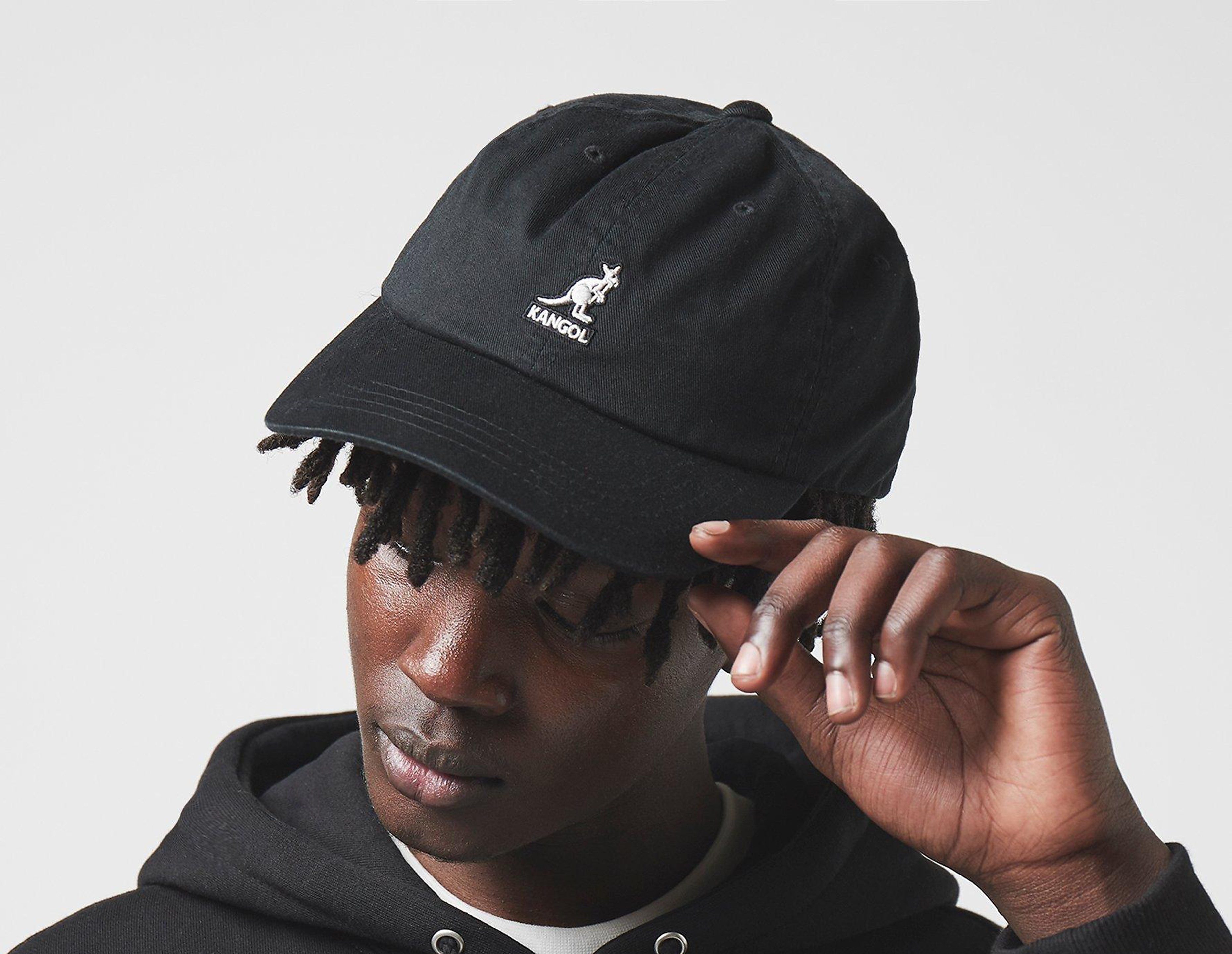 Kangol Casquette Baseball Washed, noir