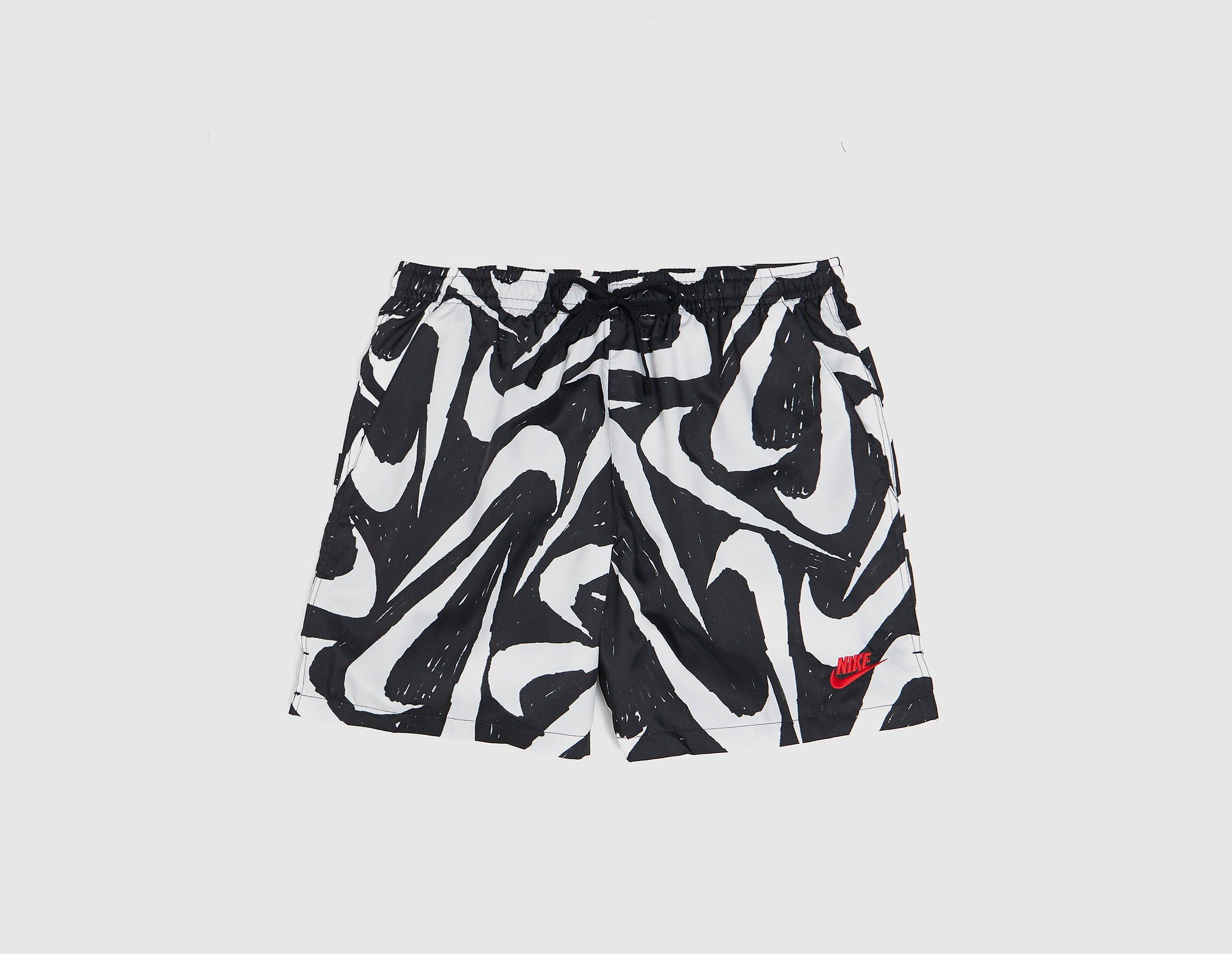 Nike Short de Bain Flow AOP, noir