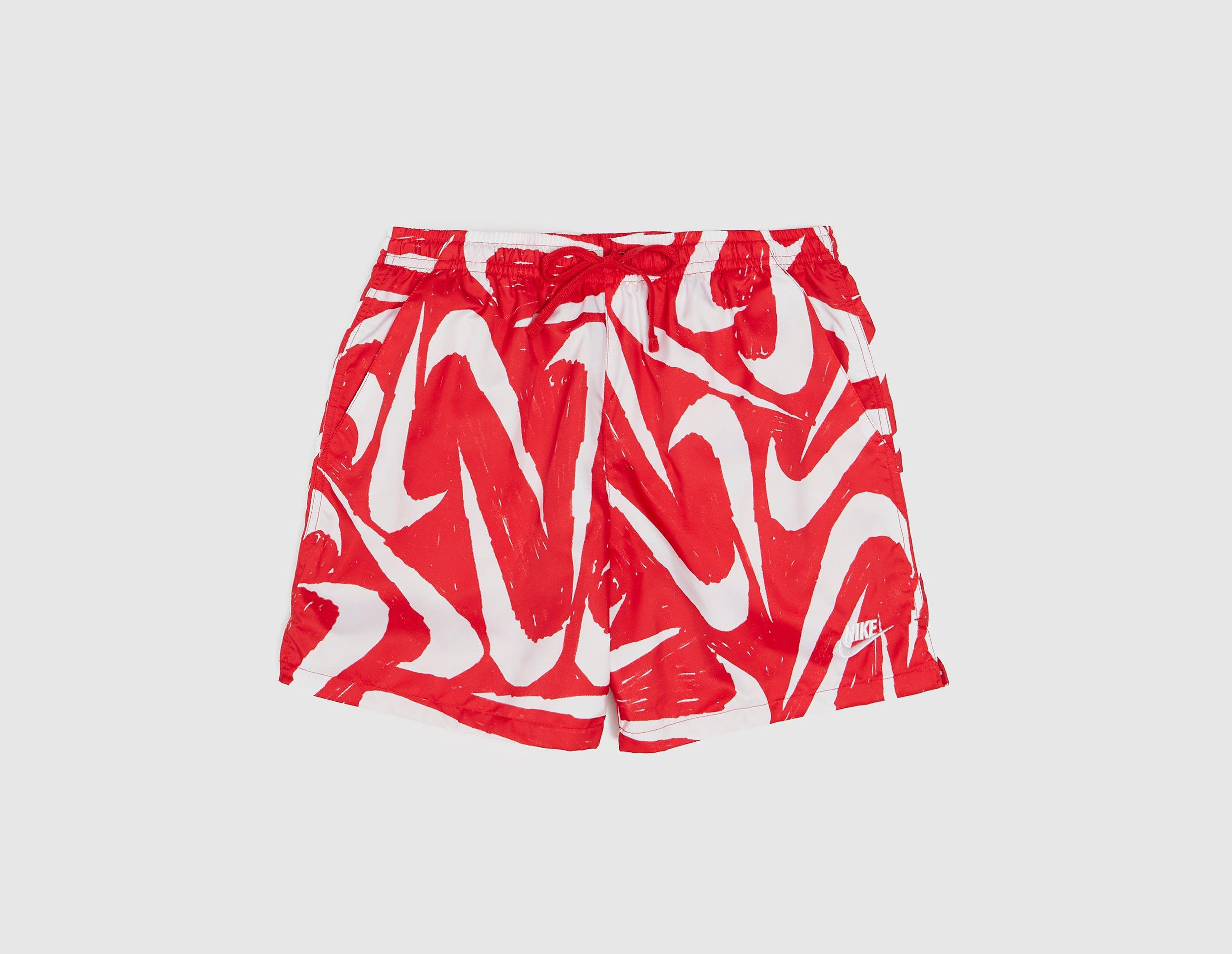 Nike Short de Bain Flow AOP, rouge