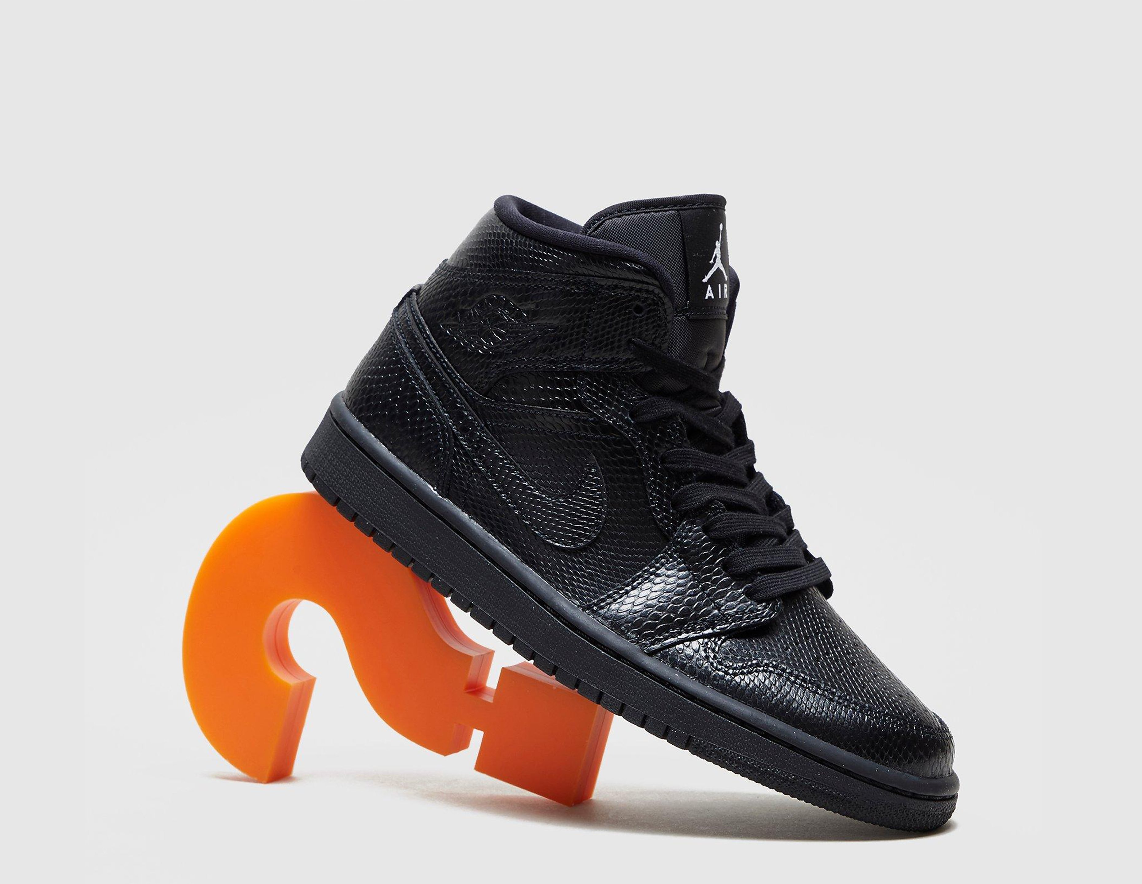 Jordan Air 1 Mid Femme, noir