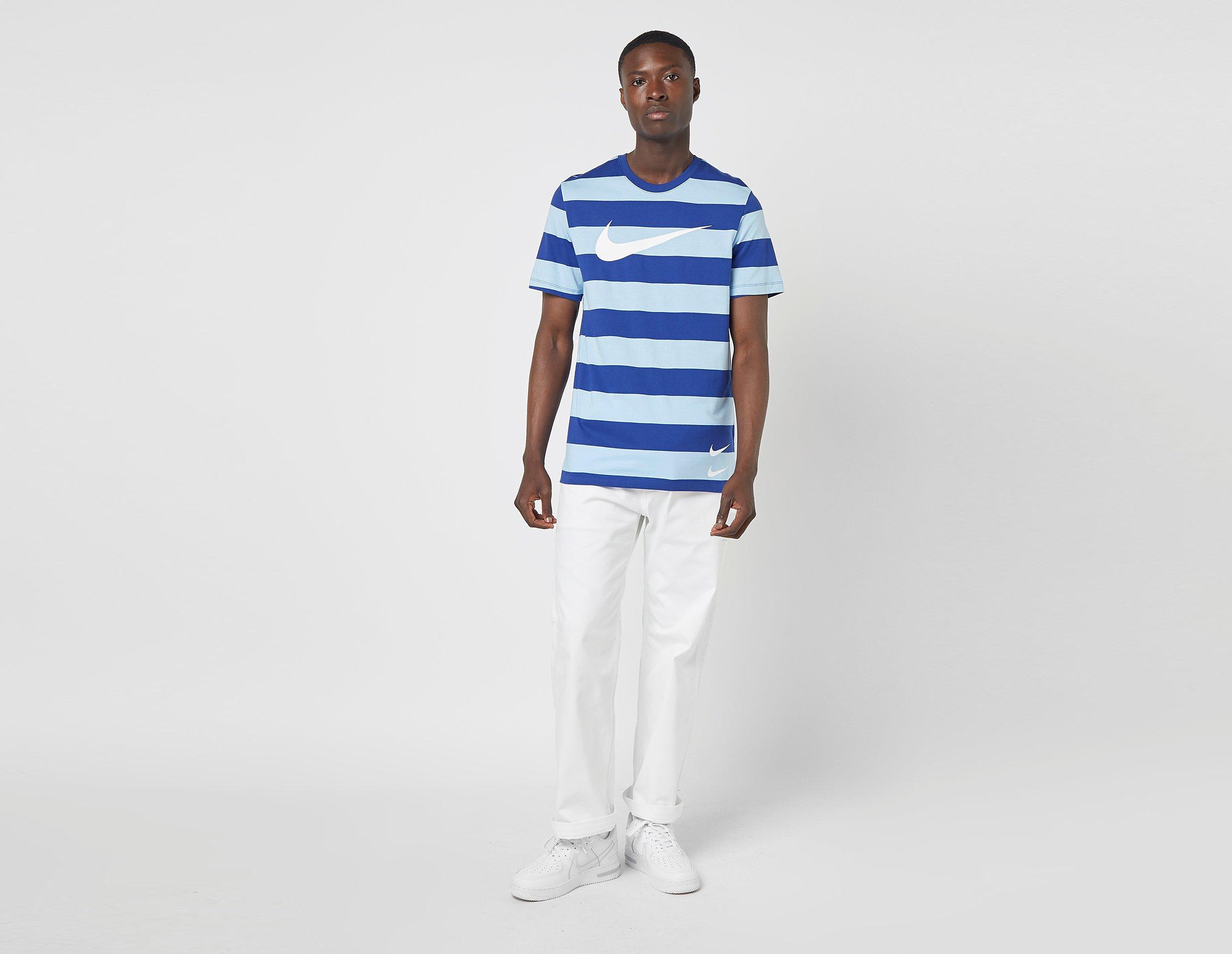 Nike Maglietta Swoosh Stripe, celeste