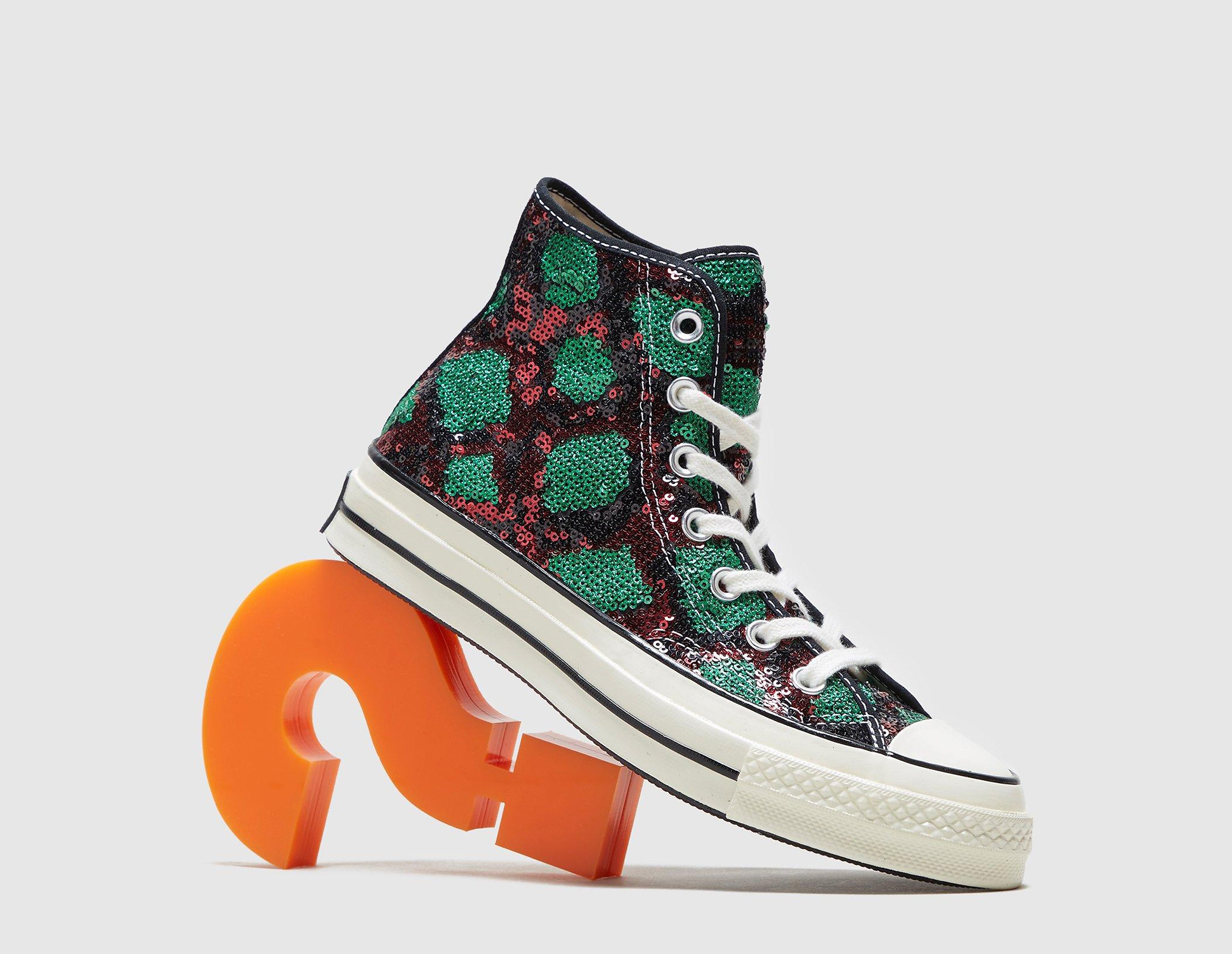 Converse Chuck Taylor All Star 70 Hi Sequin Femme, rouge