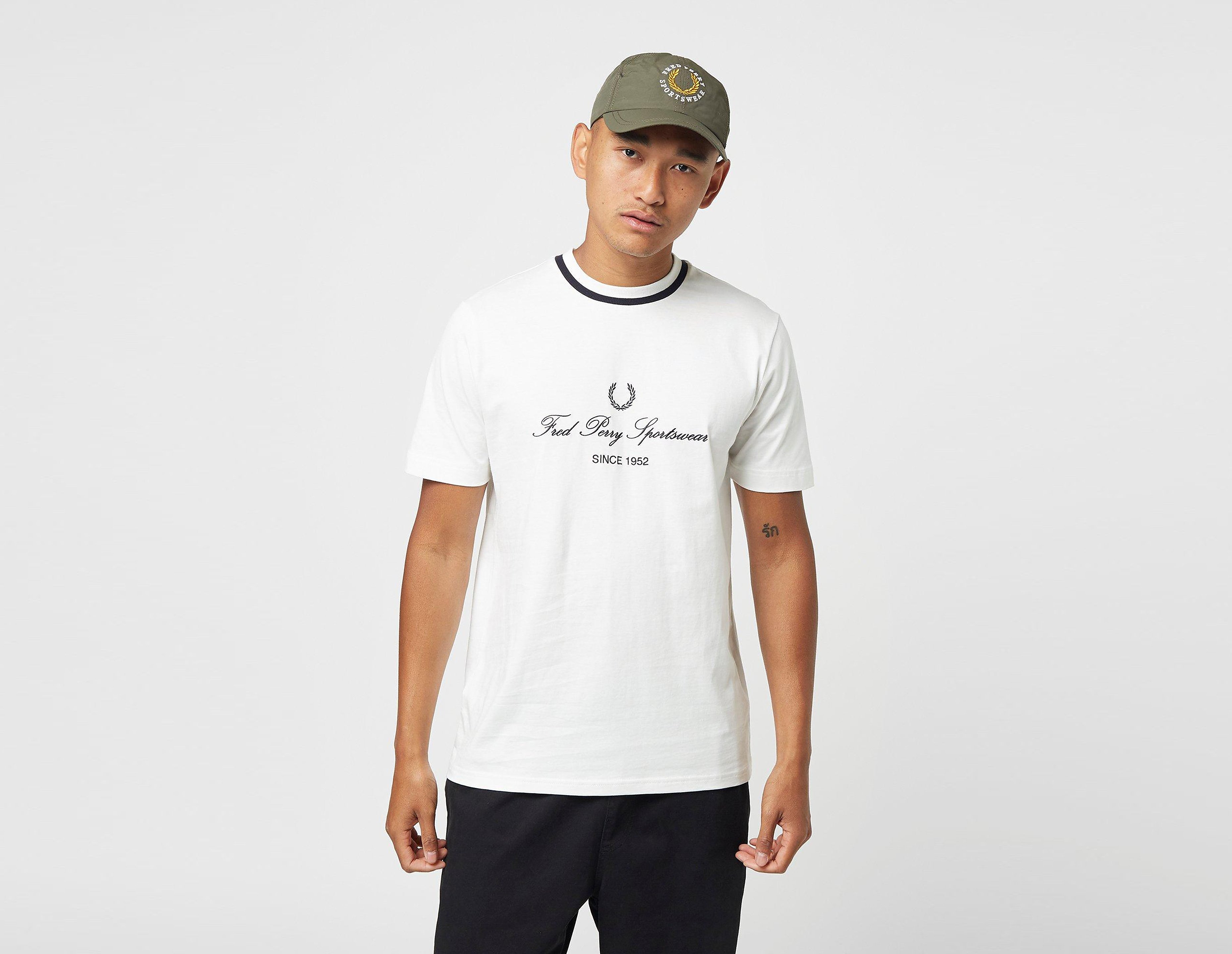 Fred Perry Maglietta Script, bianco