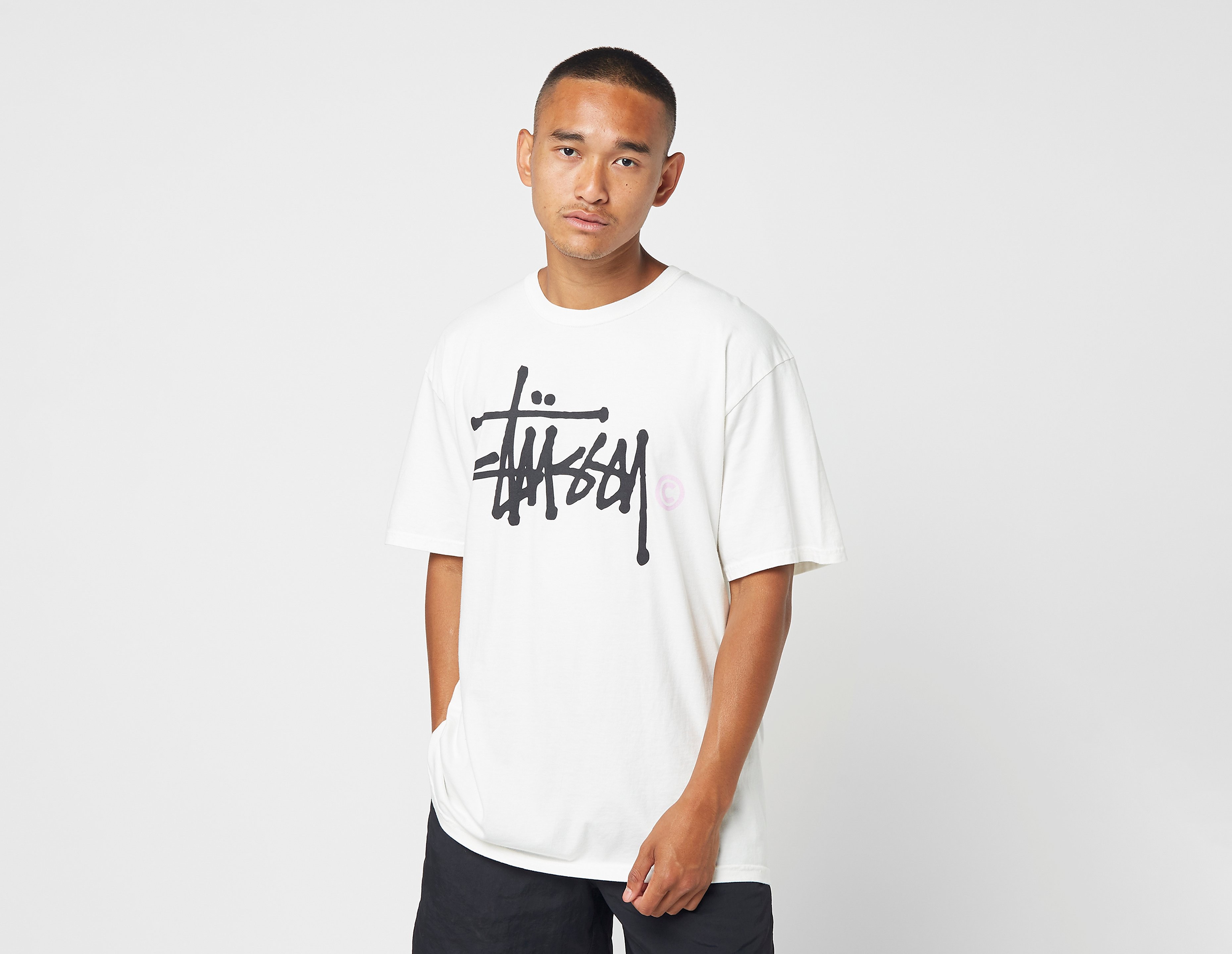 Stussy Basic T-Shirt, bianco