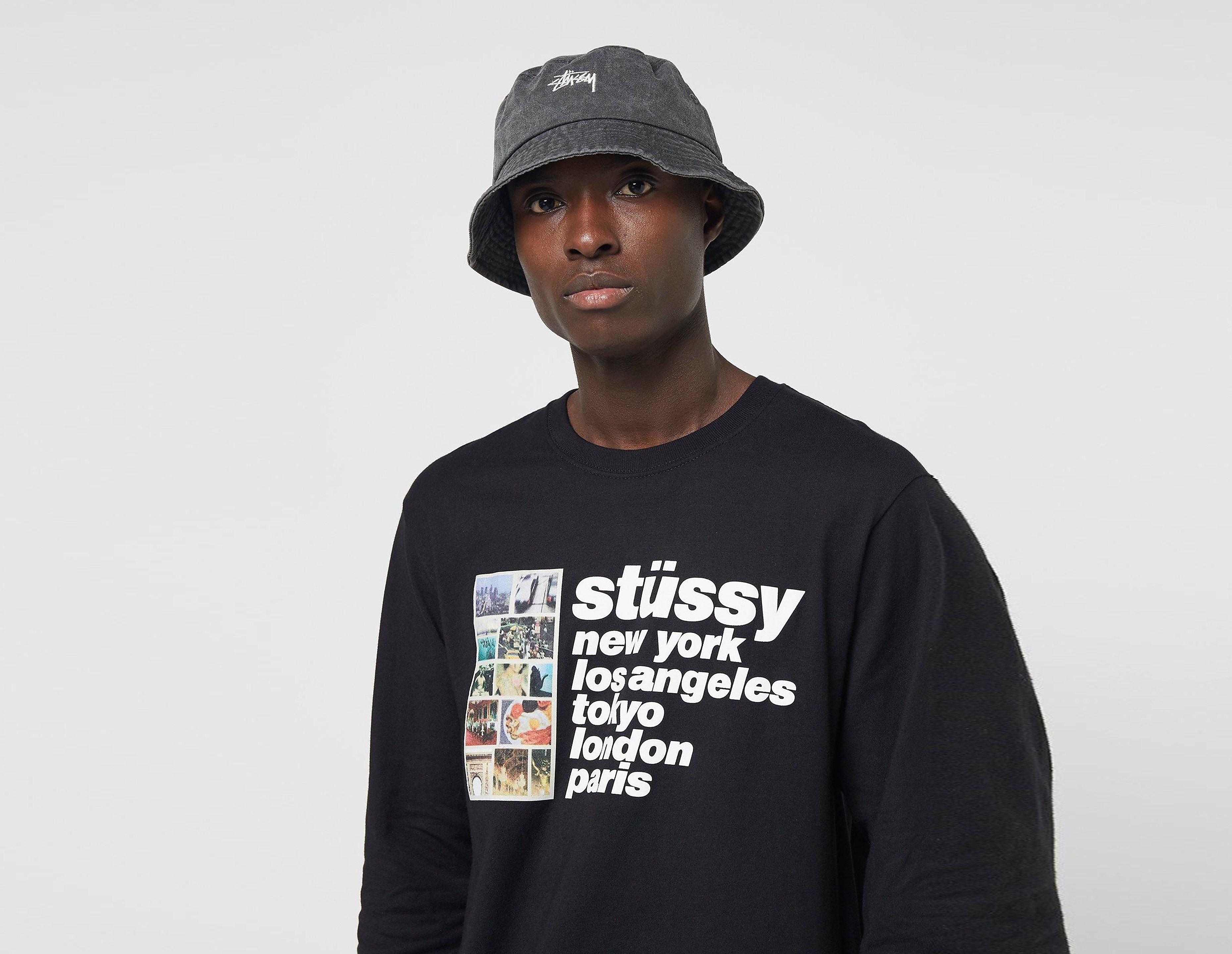 Stussy Maglietta Italic Collage, nero