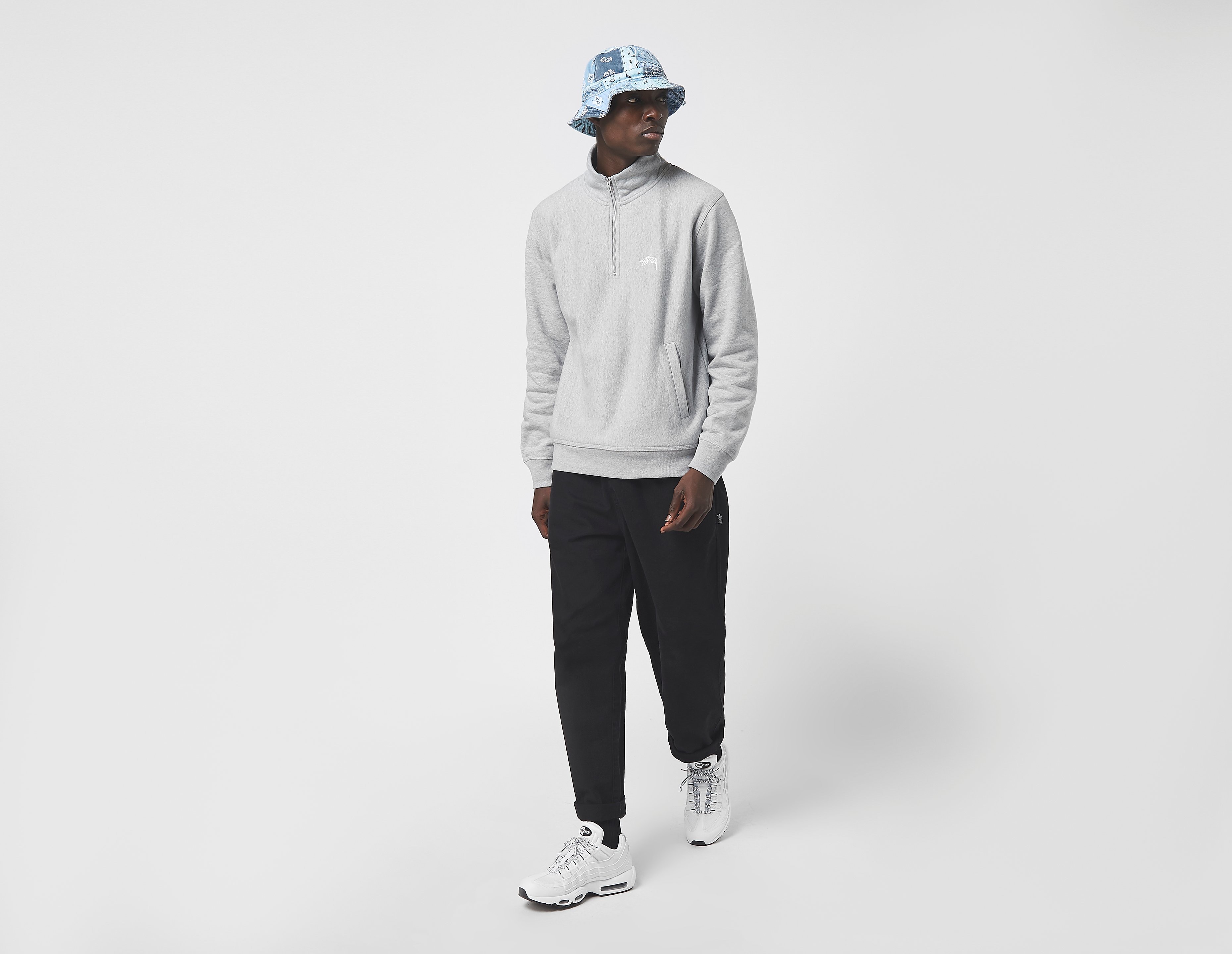 Stussy Stock Logo Mock, grigio