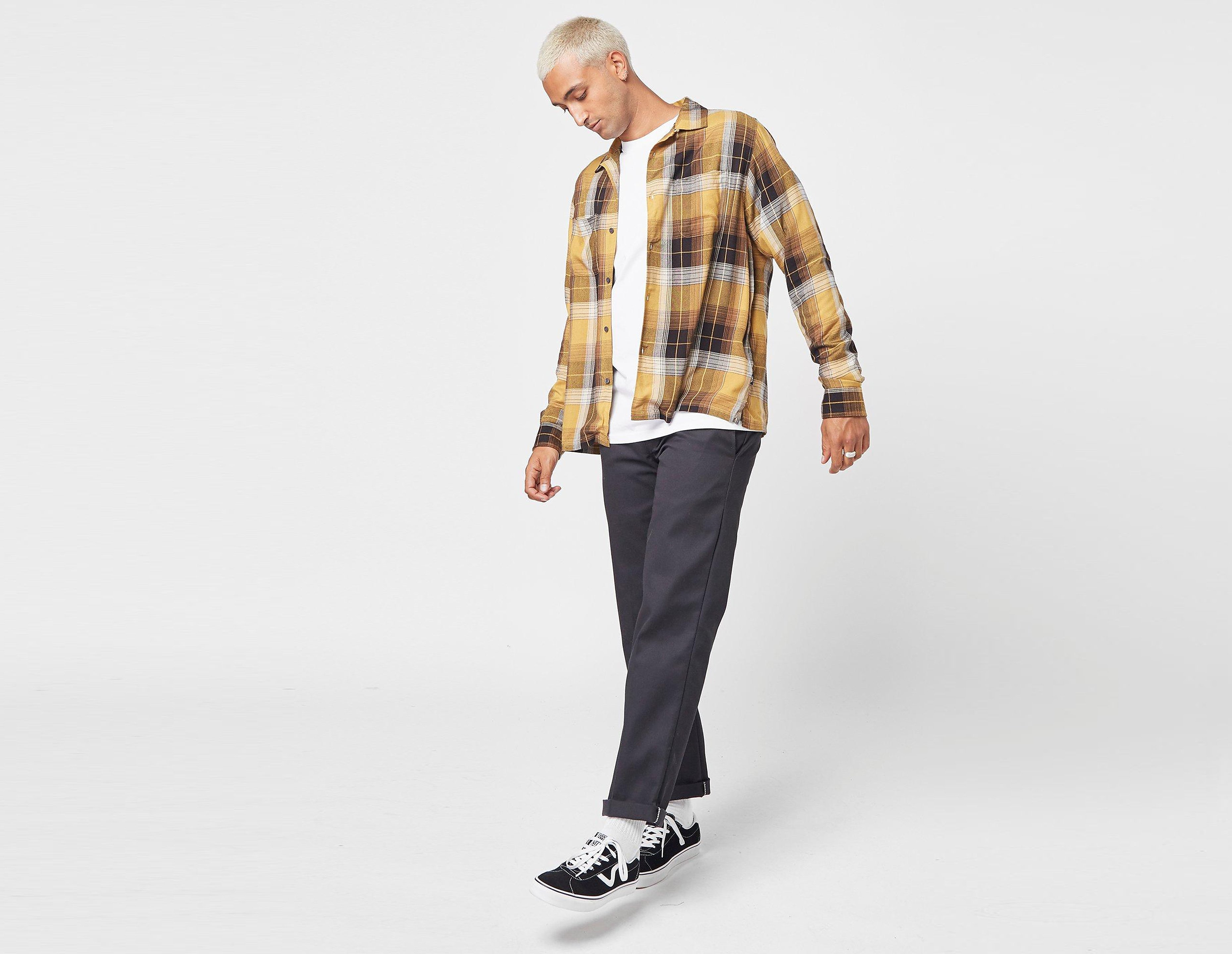 Stussy Chemise Rayon Plaid, jaune
