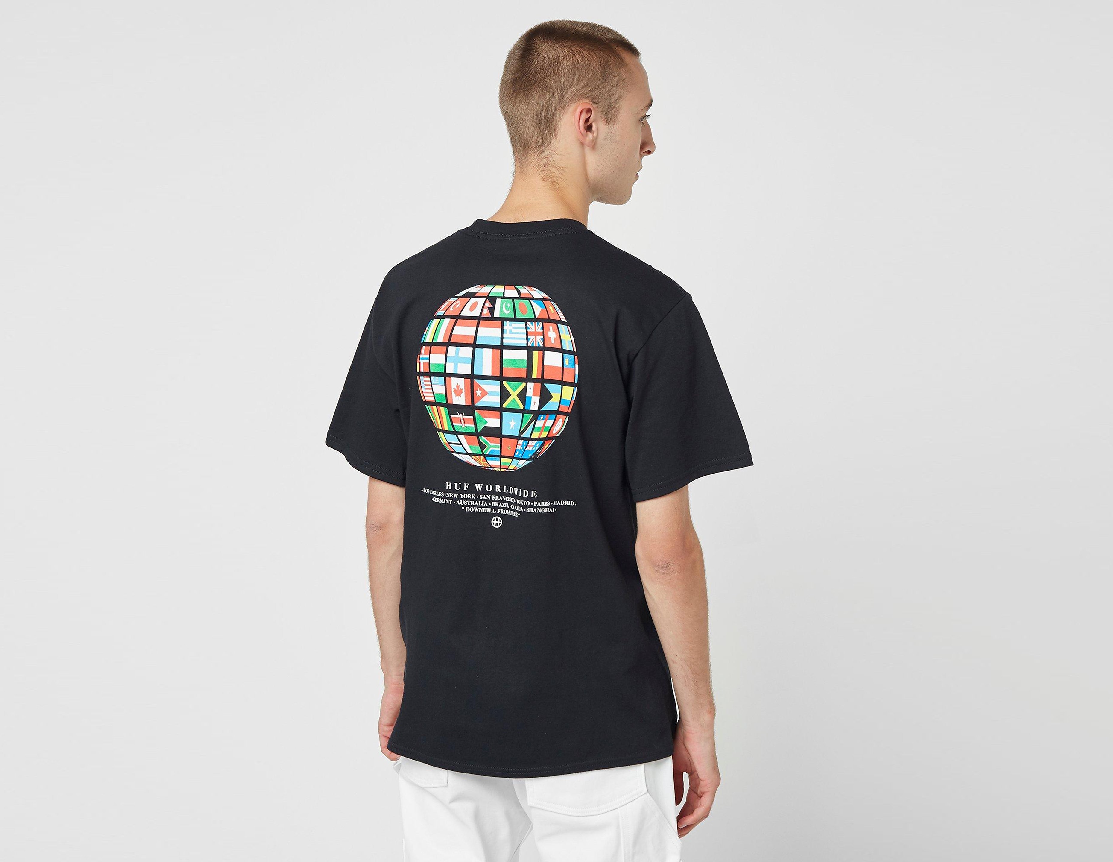 Huf T-Shirt Global Wave, noir