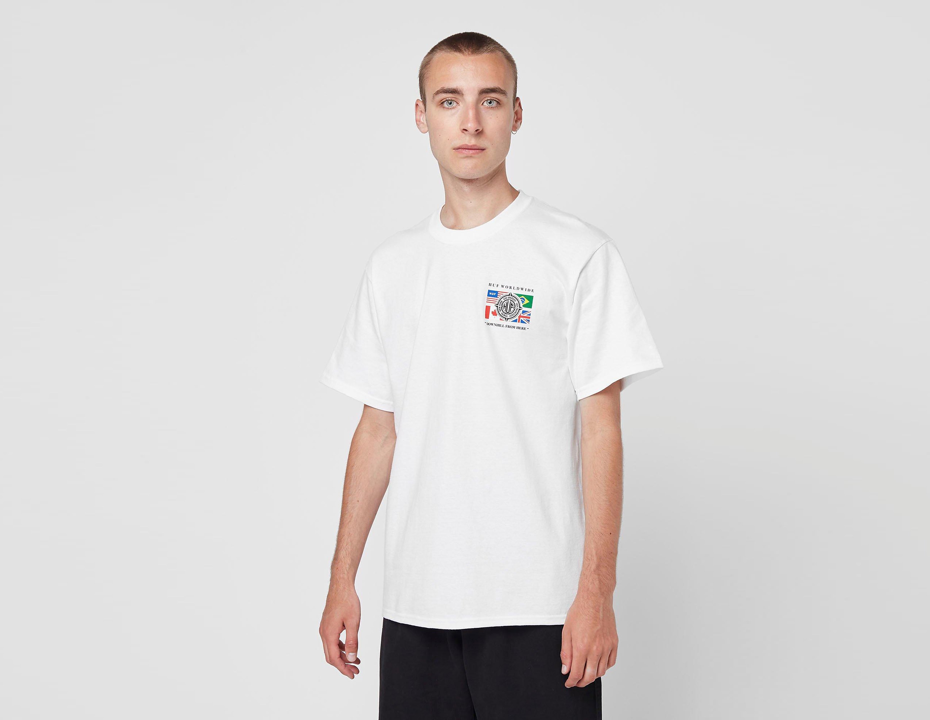 Huf T-Shirt Global Wave, blanc
