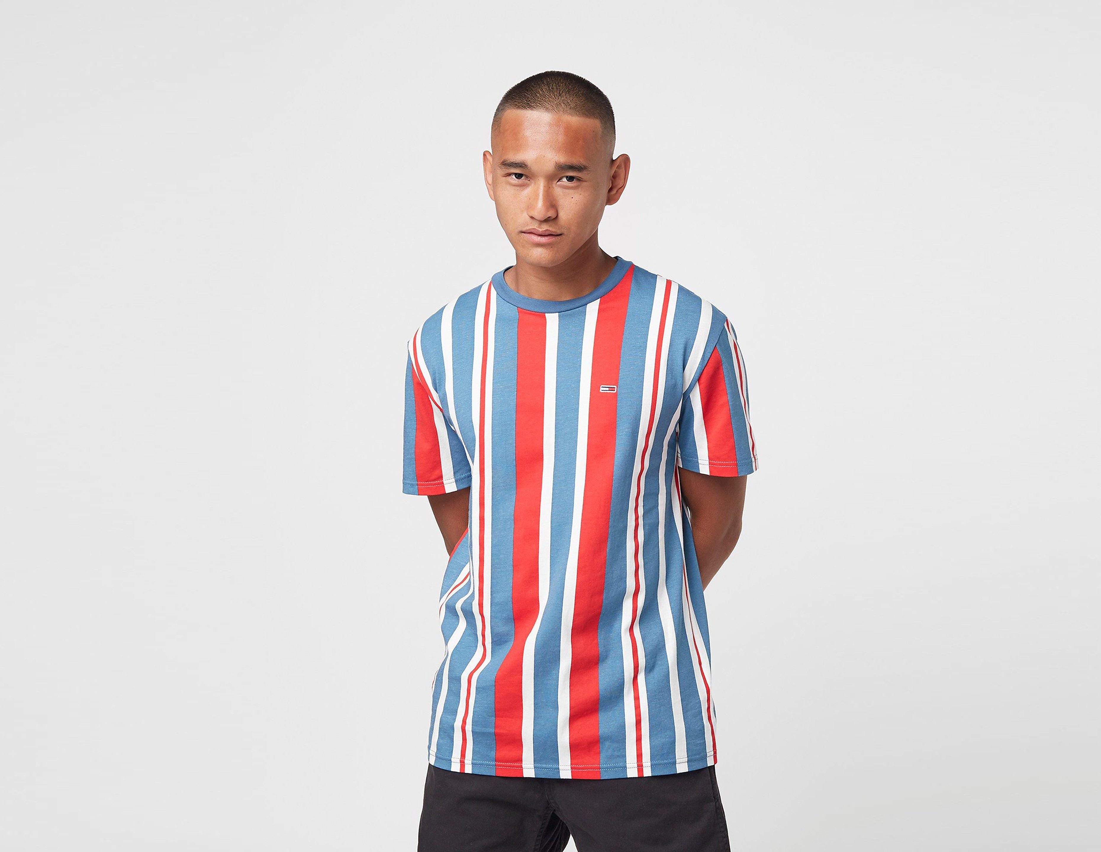 Tommy Jeans Maglietta Vertical Stripe, rosso